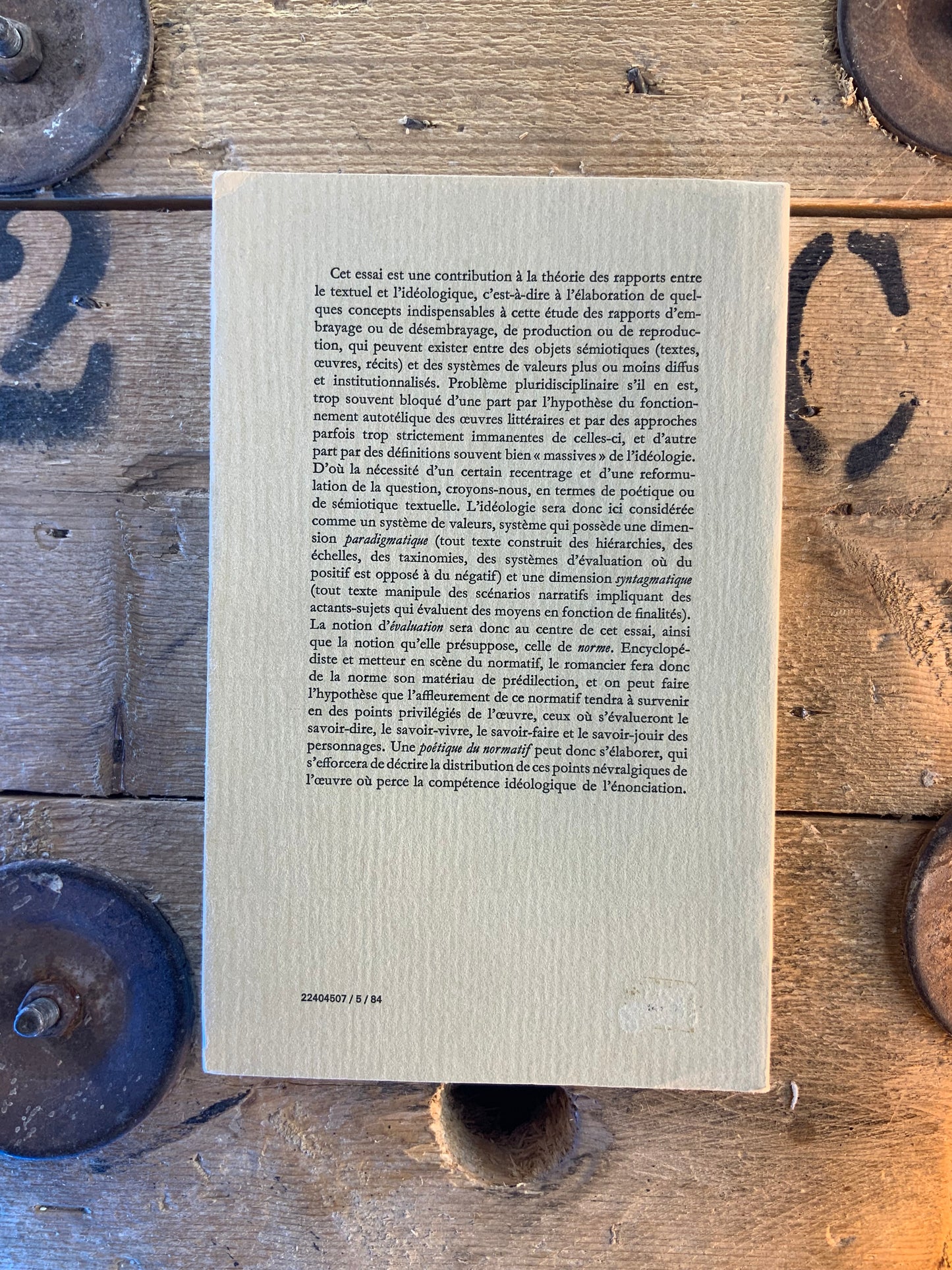 Texte et idéologie - Philippe Hamon