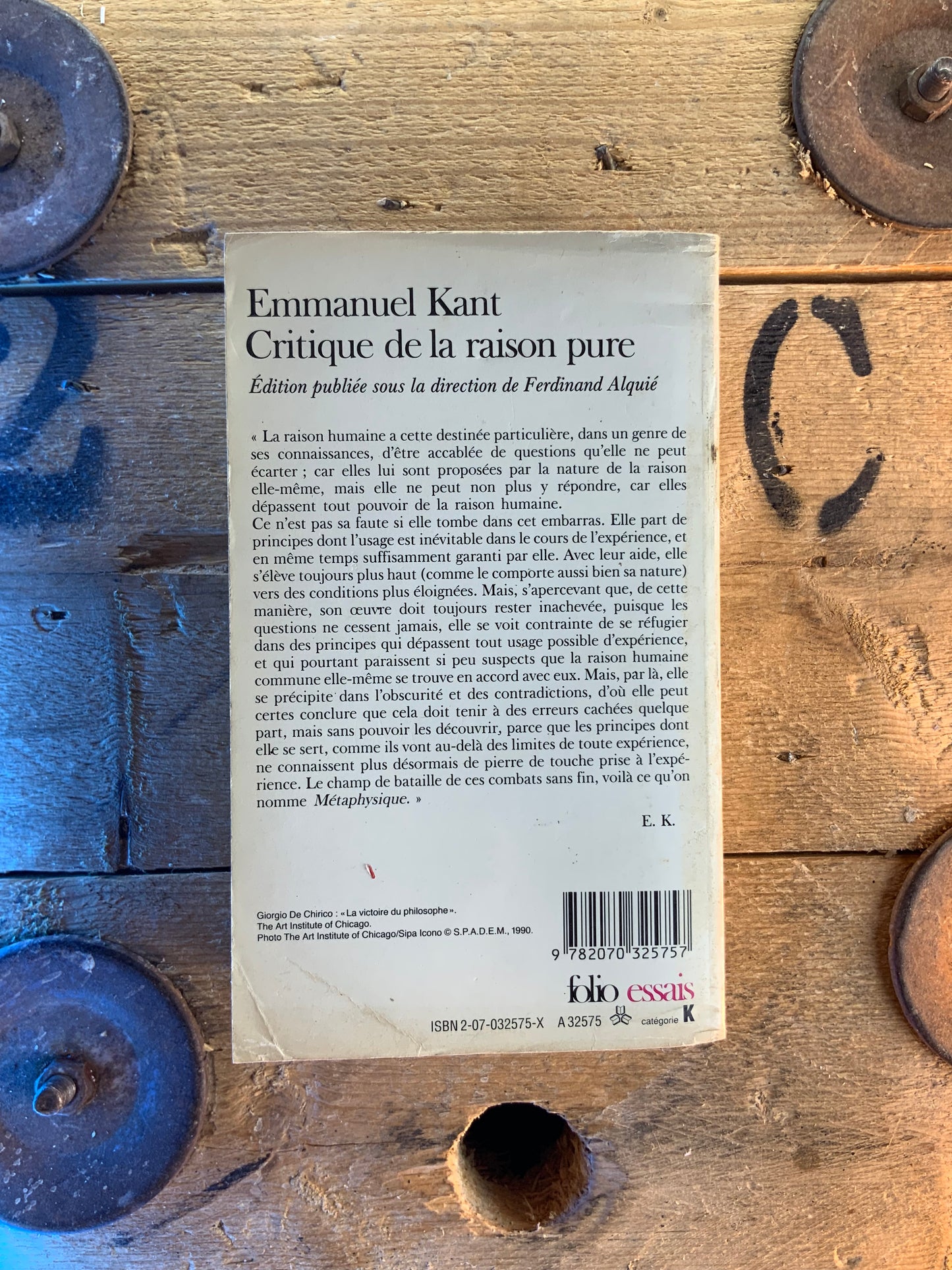 Critique de la raison pure - Emmanuel Kant
