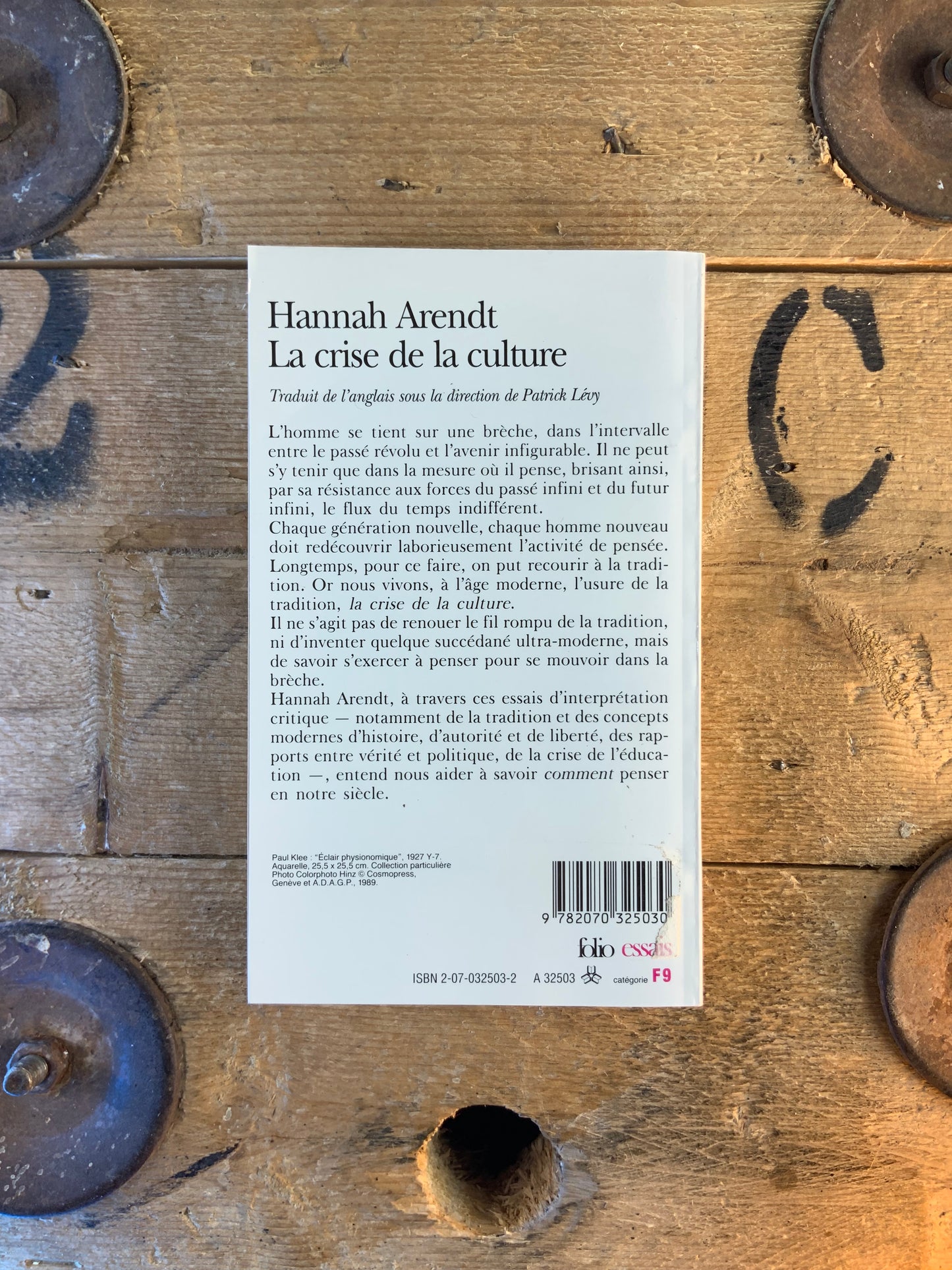 La crise de la culture - Hannah Arendt