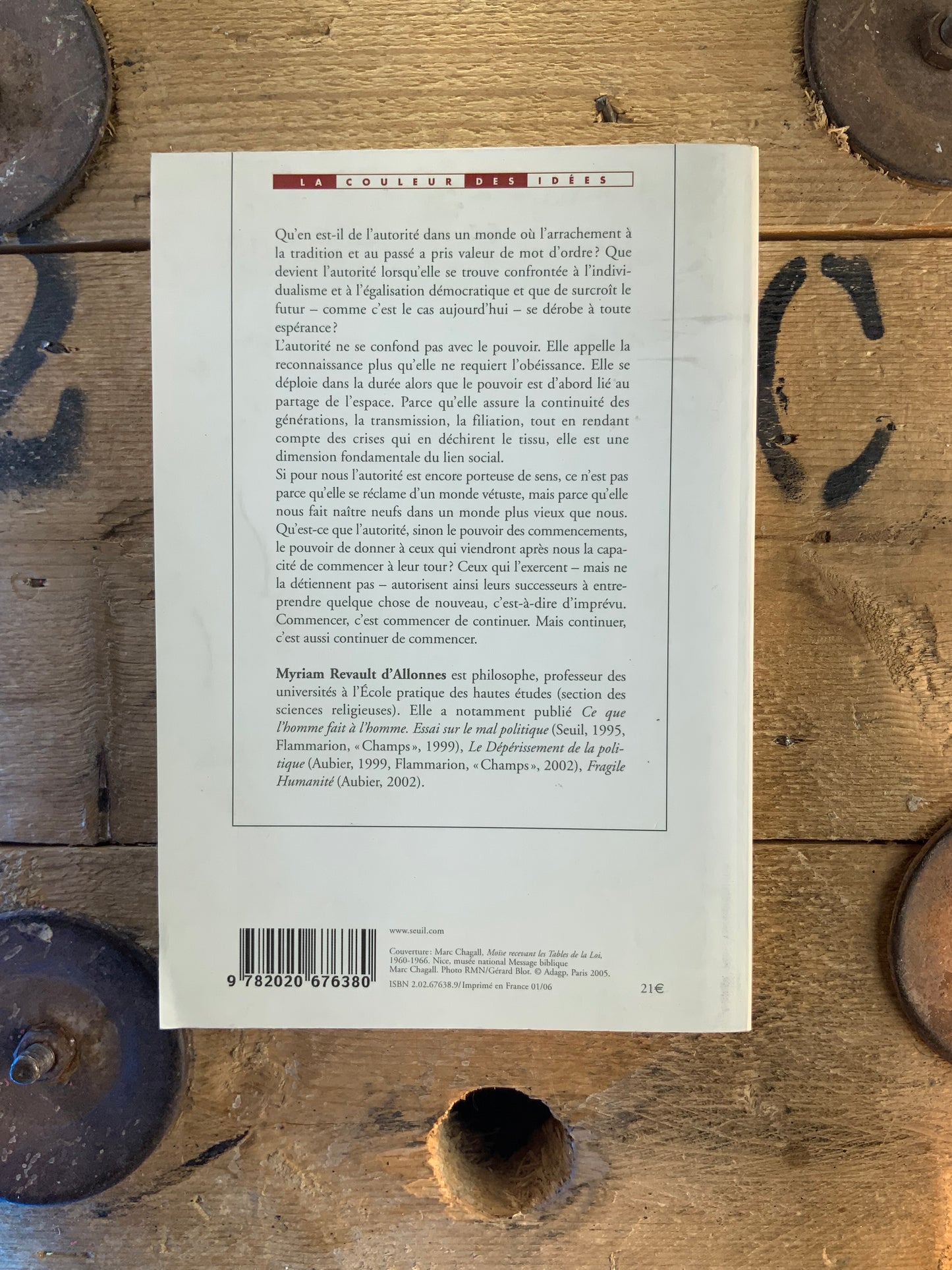 Le pouvoir des commencements : essai sur l’autorité - Myriam Revault d’Allonnes