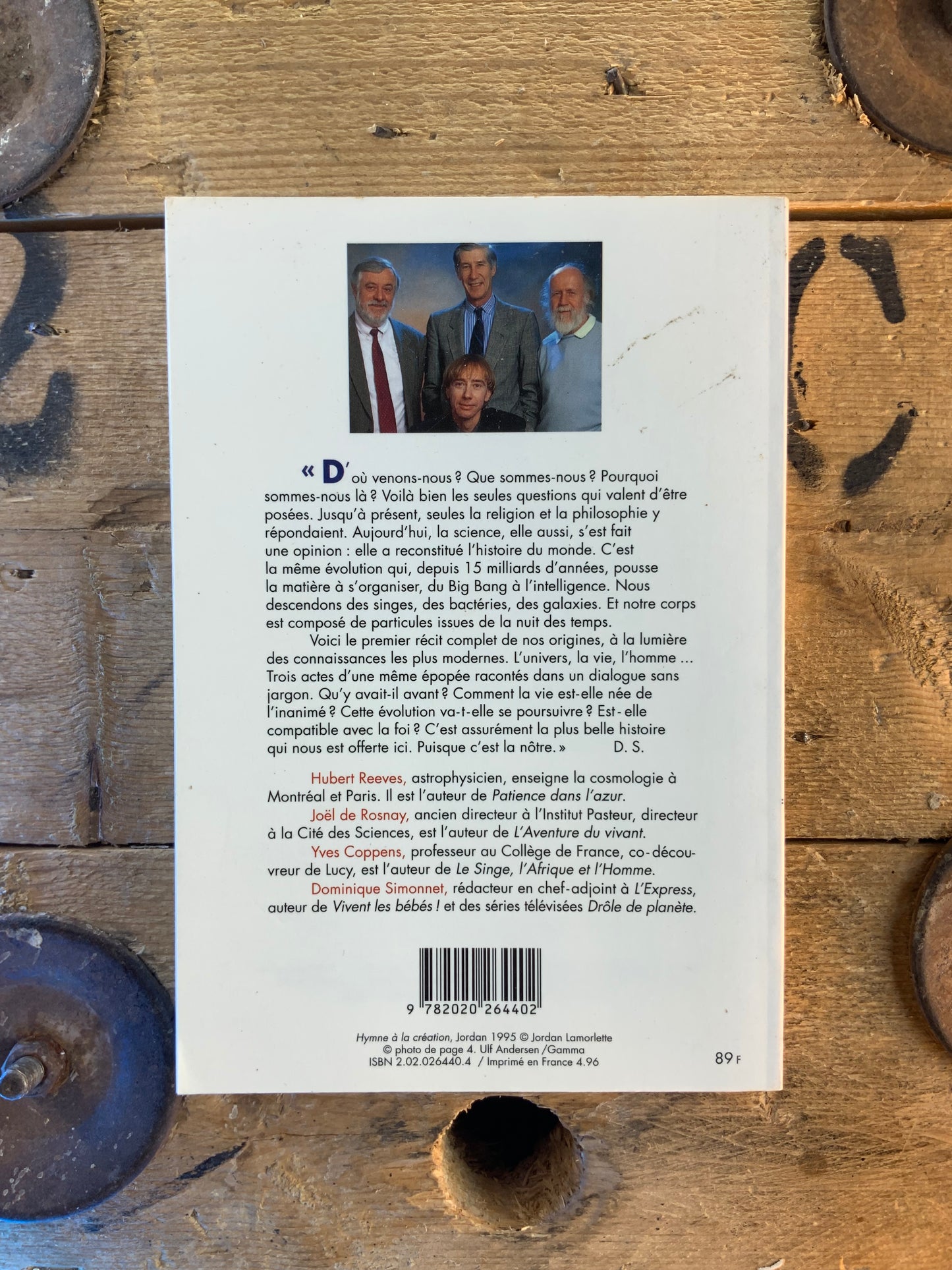 La plus belle histoire du monde - Hubert Reeves, Joel de Rosnay, Yves Coppens, Dominique Simonet