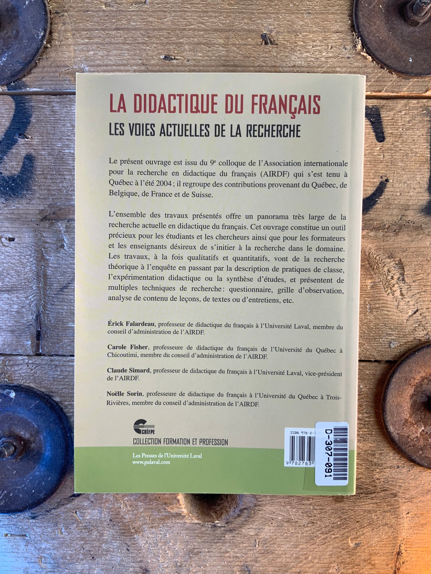 La didactique du français : les voies actuelles de la recherche