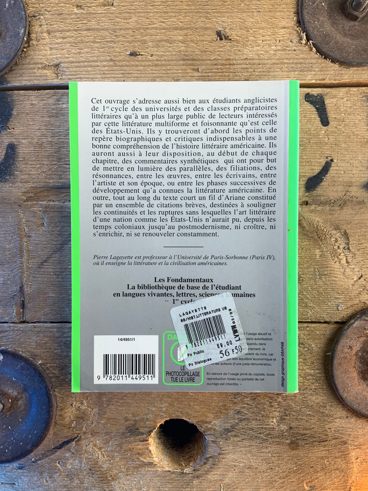 Histoire de la littérature américaine - Pierre Lagayette