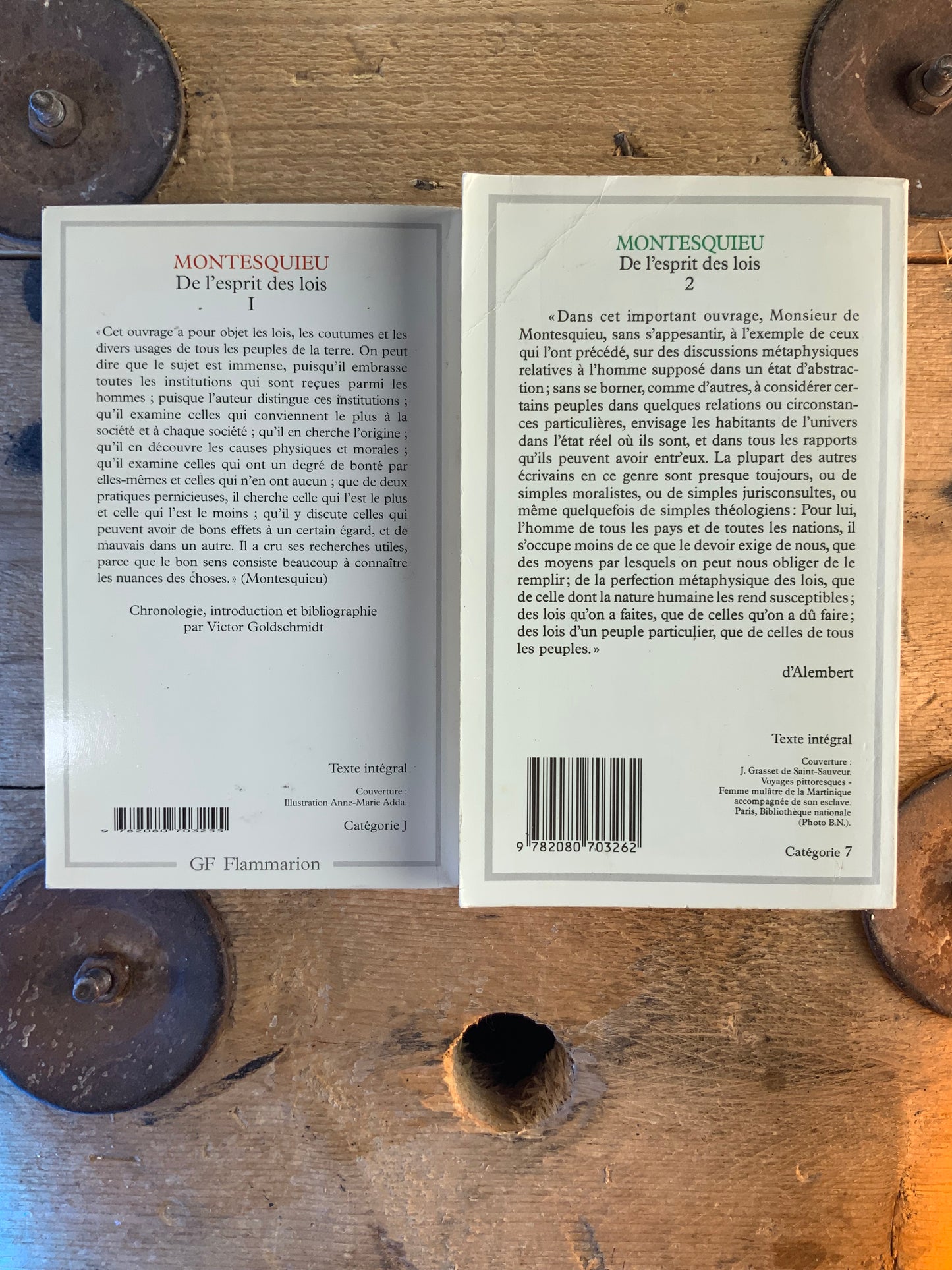 L’esprit des lois I et II - Montesquieu