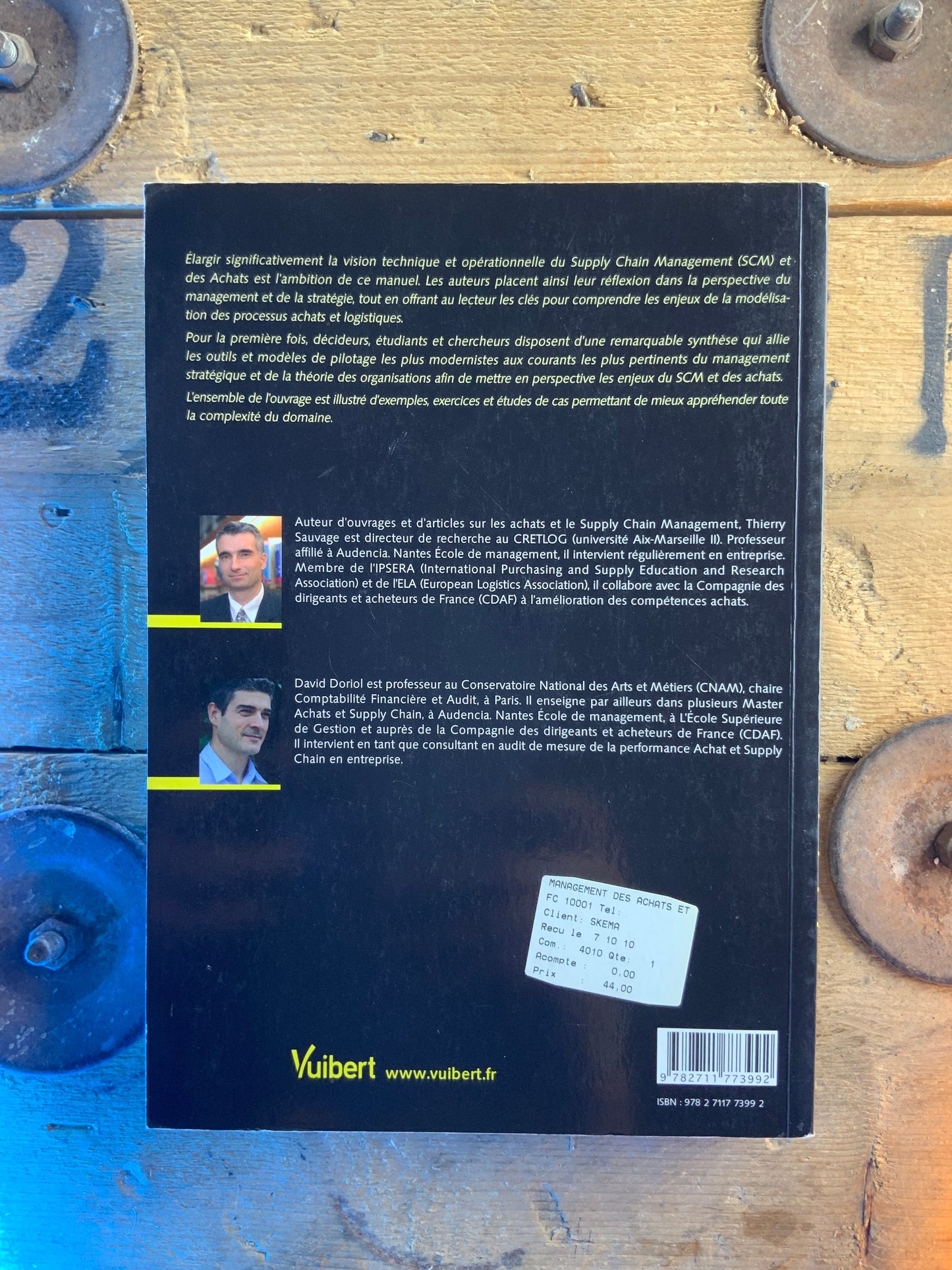Management des achats et de la supply chain - David Doriol et Thierry Sauvage