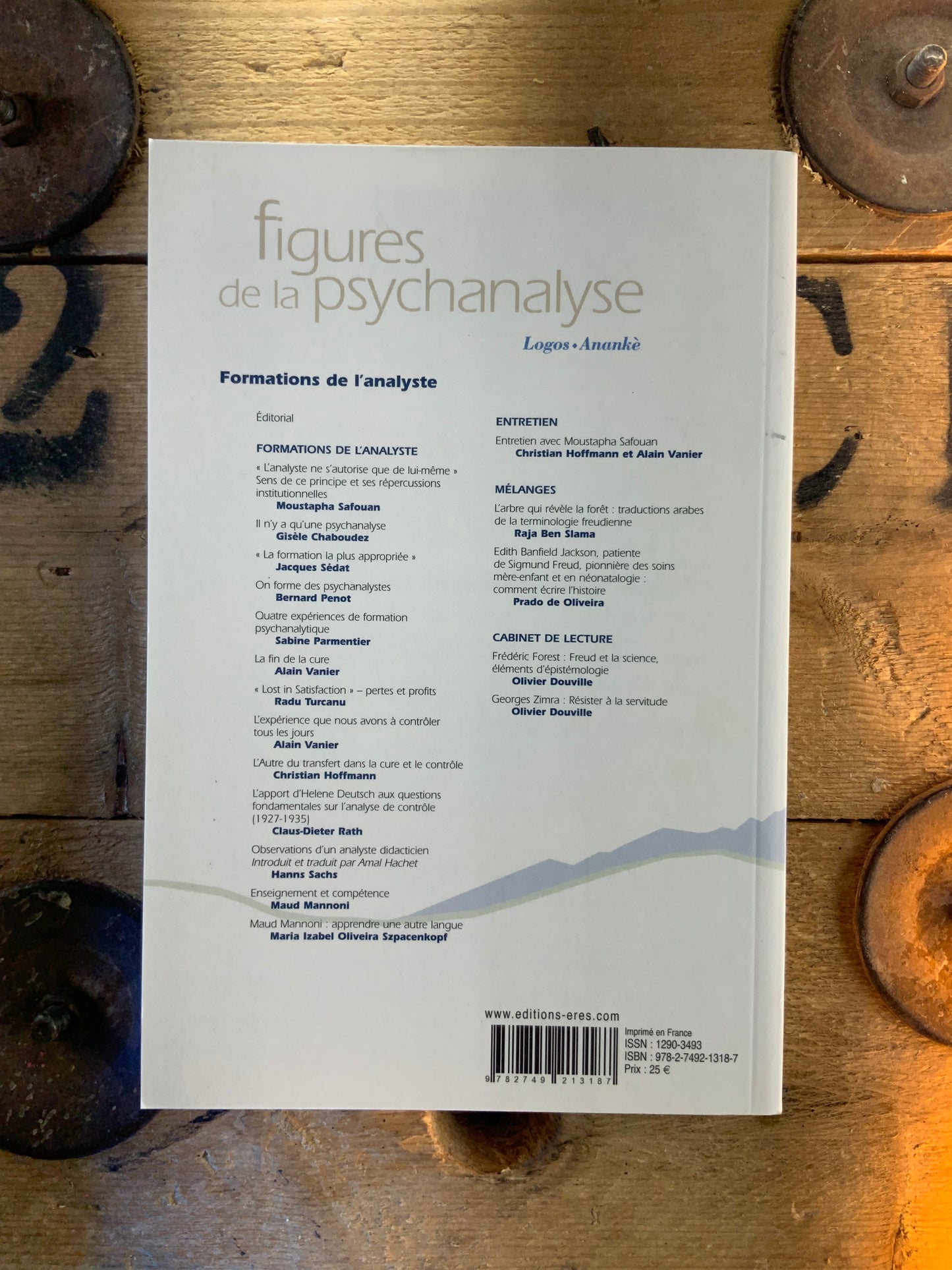 Figures de la psychanalyse : Formations de l’analyste