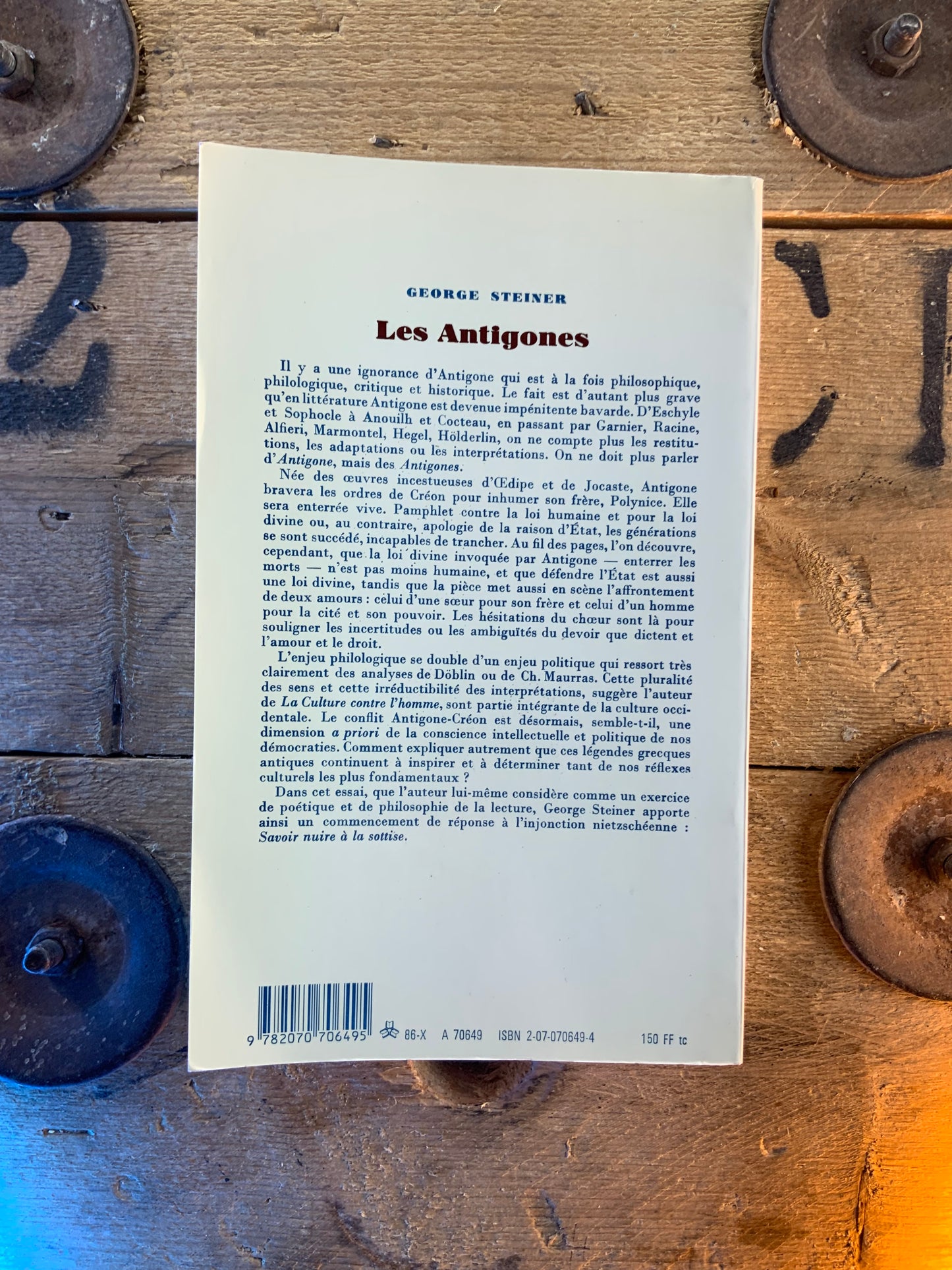 Les Antigones - George Steiner