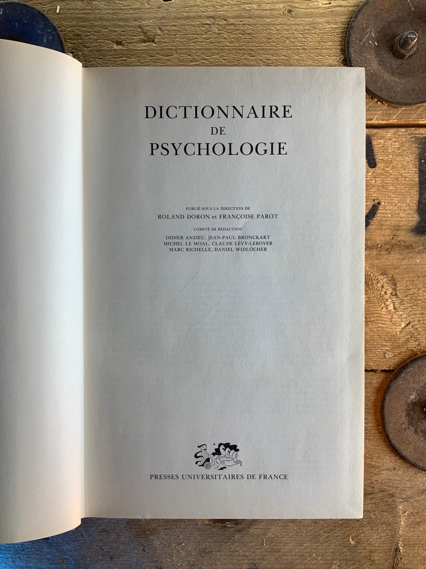 Dictionnaire de psychologie - Roland Doron et Françoise Parot