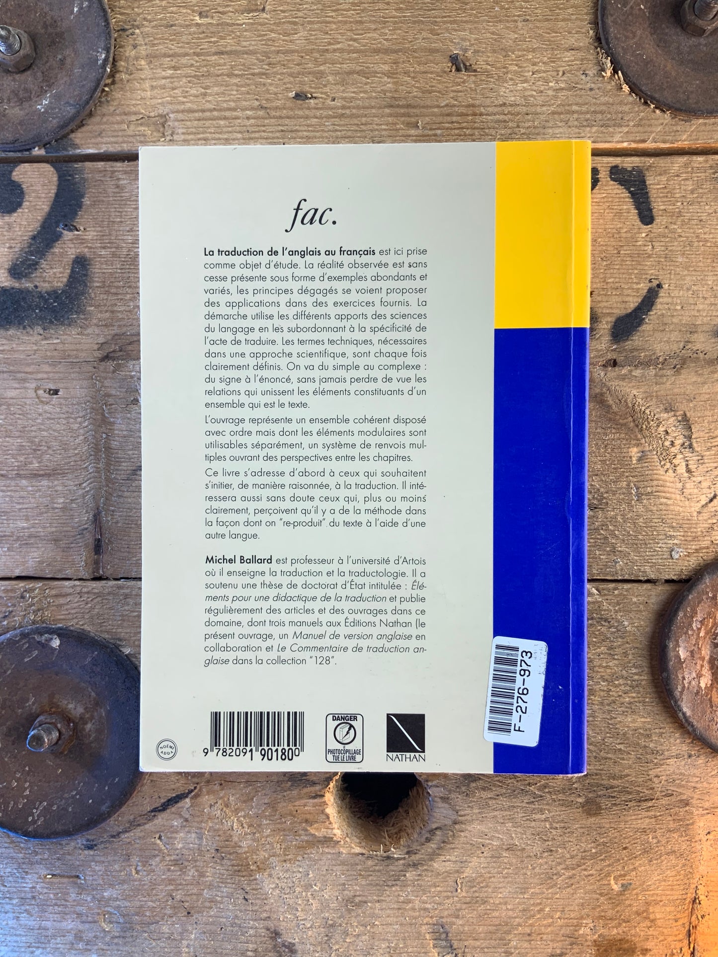 La traduction de l’anglais au français - Michel Ballard