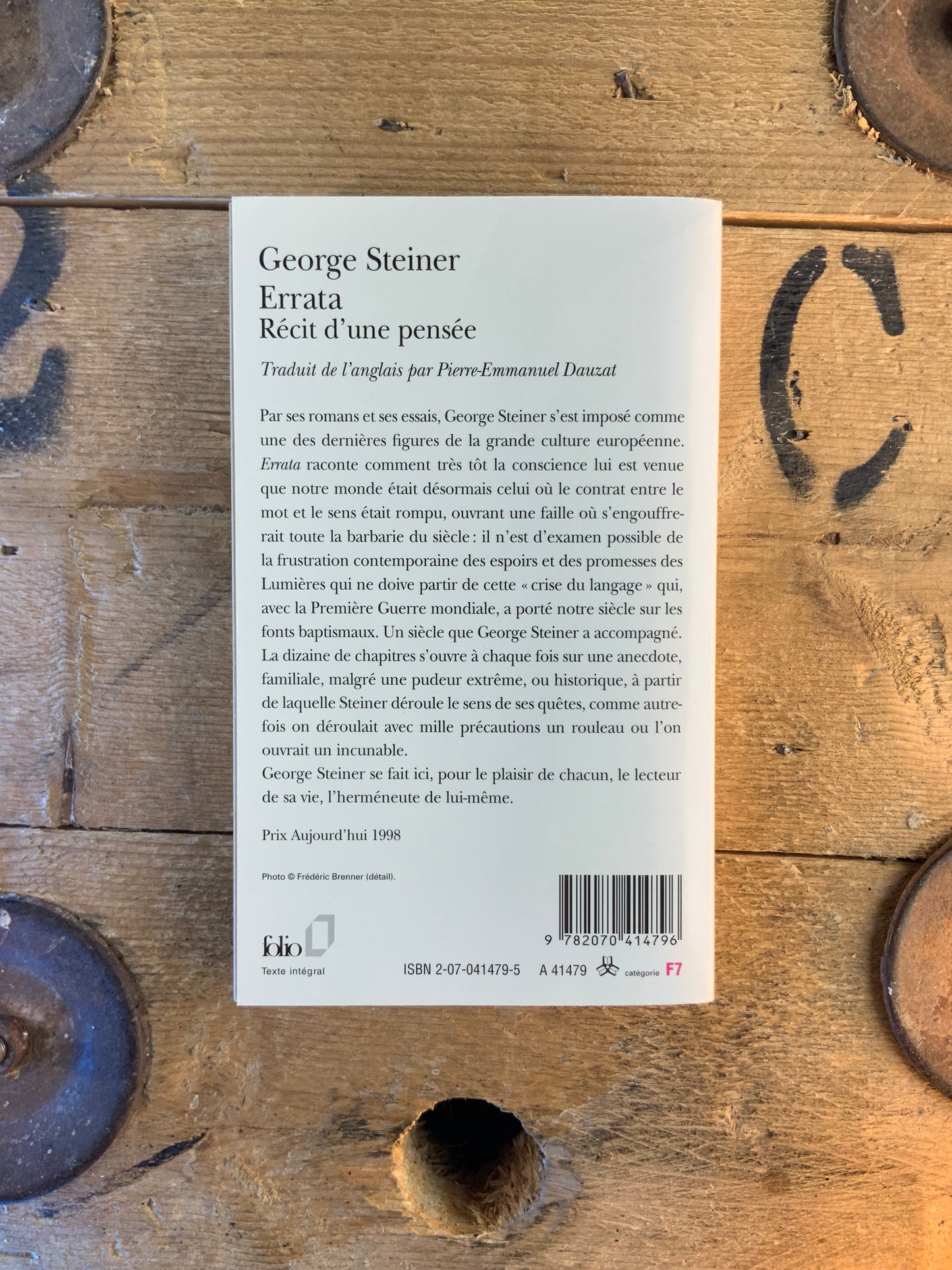 Errata - George Steiner