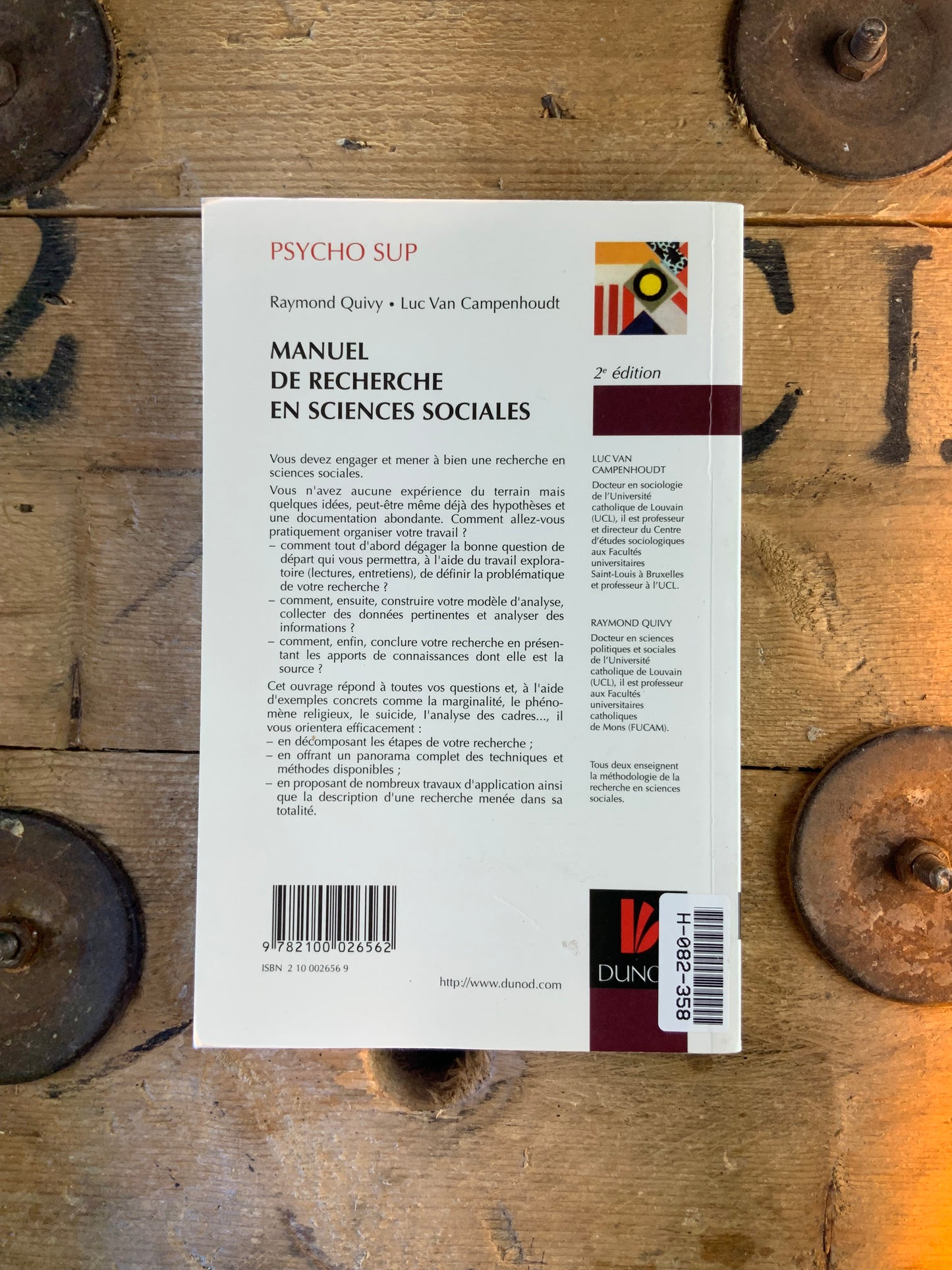 Manuel de recherche en sciences sociales - Raymond Quivy et Luc Van Campenhoudt