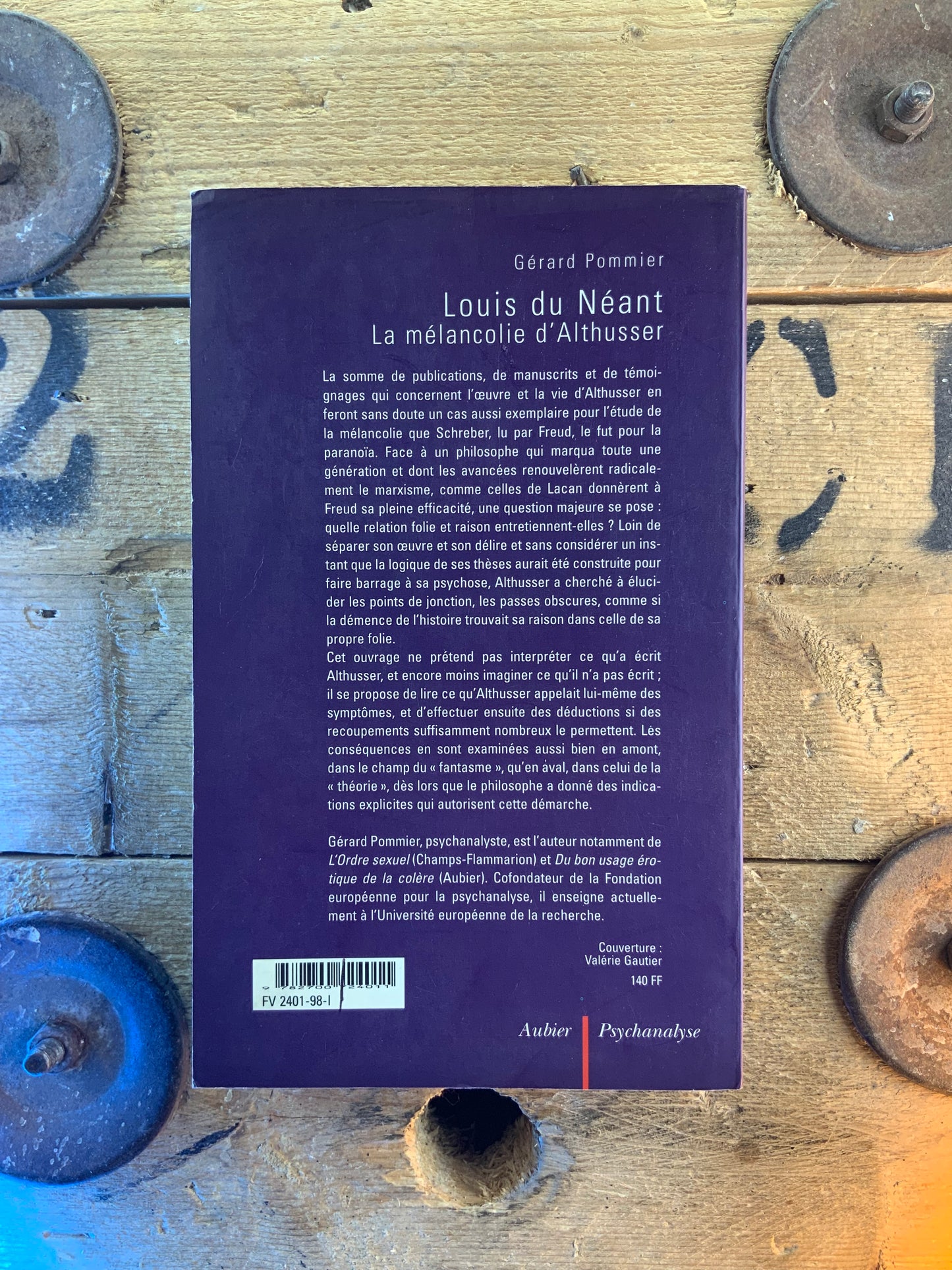 Louis du Néant : la mélancolie d’Althusser - Gérard Pommier