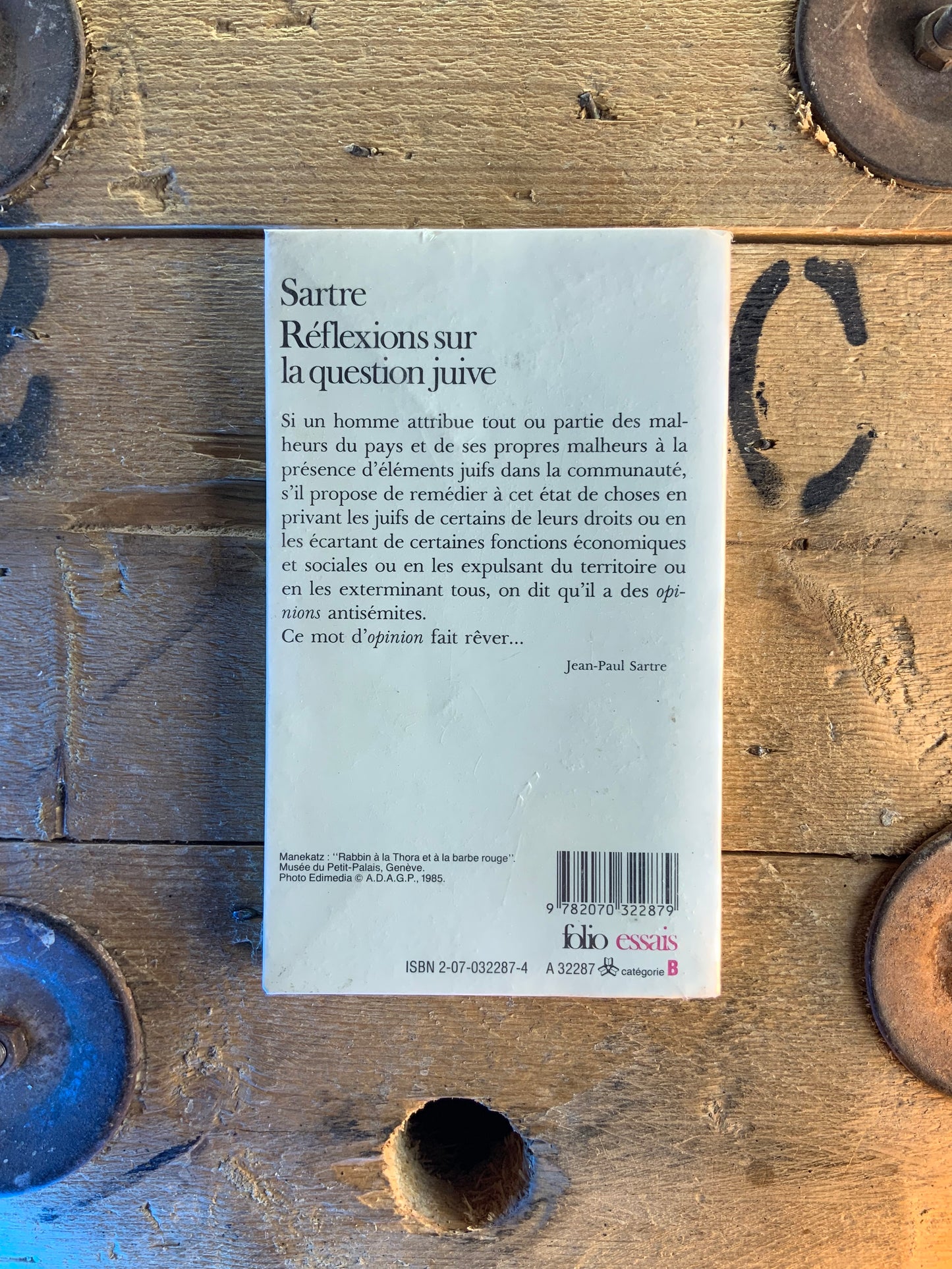 Réflexions sur la question juive - Jean-Paul Sartre