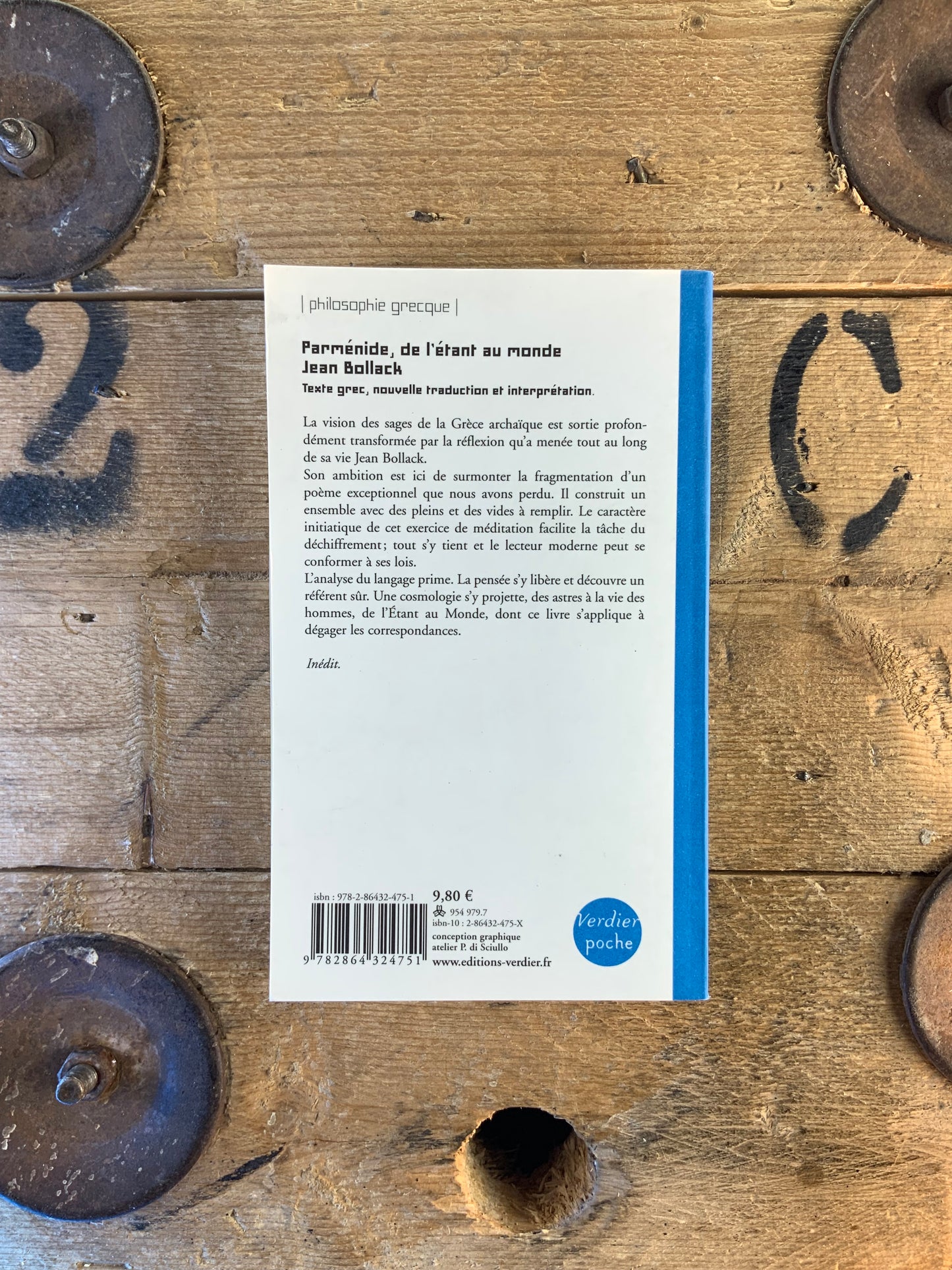 Parménide, de l’étant au monde - Jean Bollack