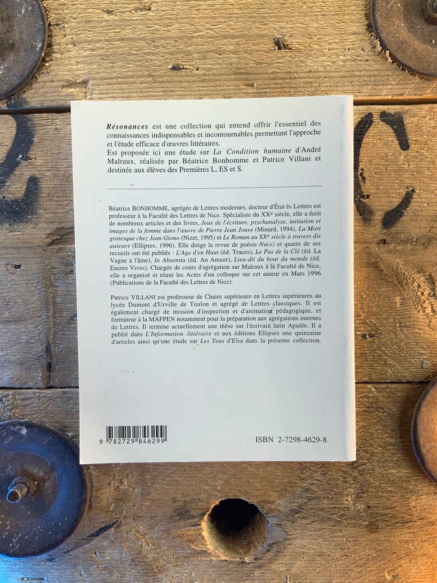 Étude sur André Malraux : la condition humaine - Béatrice Bonhomme et Pierre Vilani
