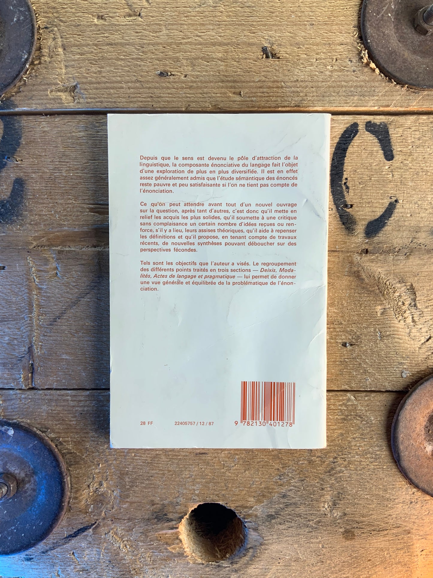 L’énonciation - Jean Cervoni