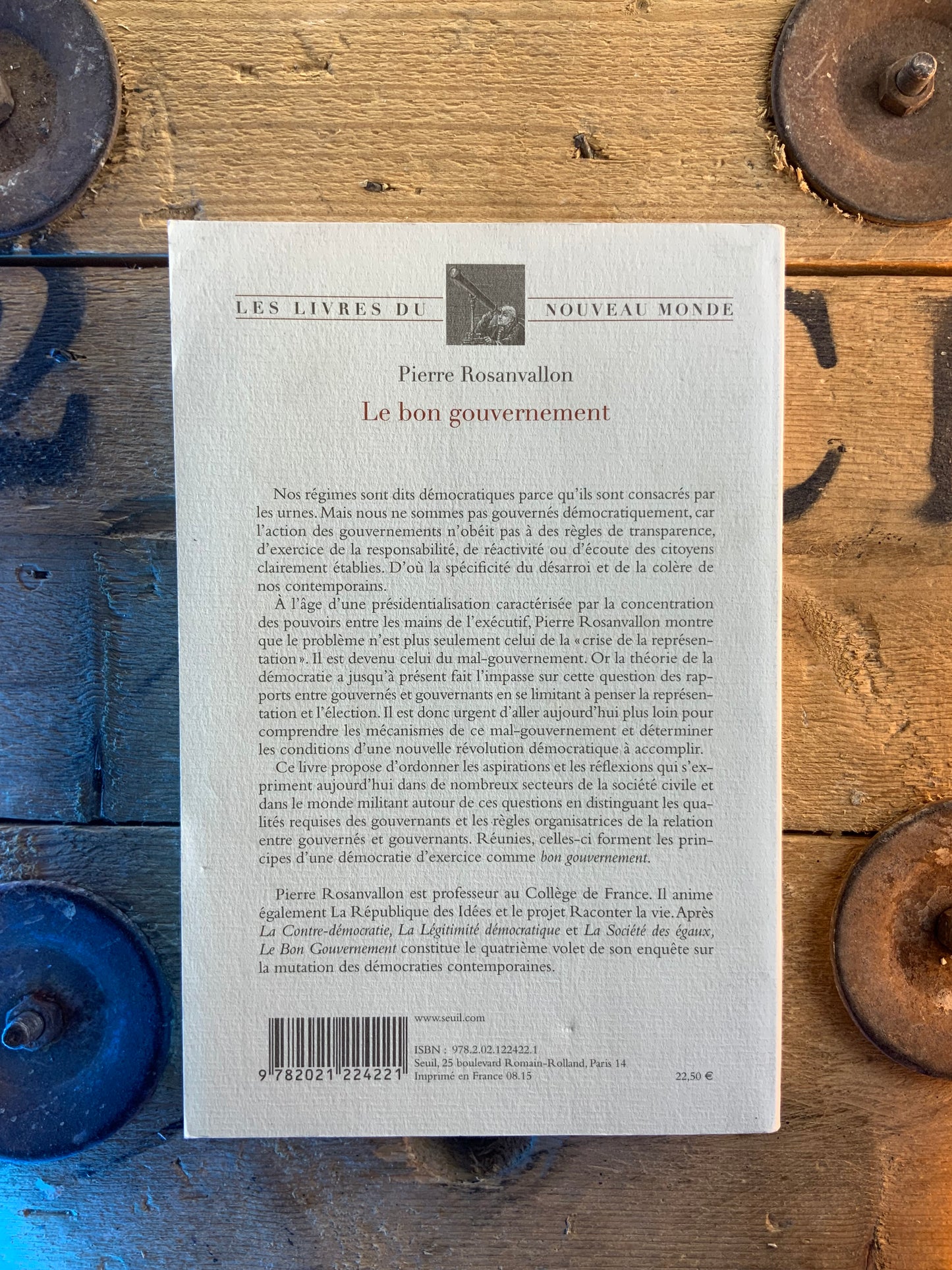 Le bon gouvernement - Pierre Rosanvallon