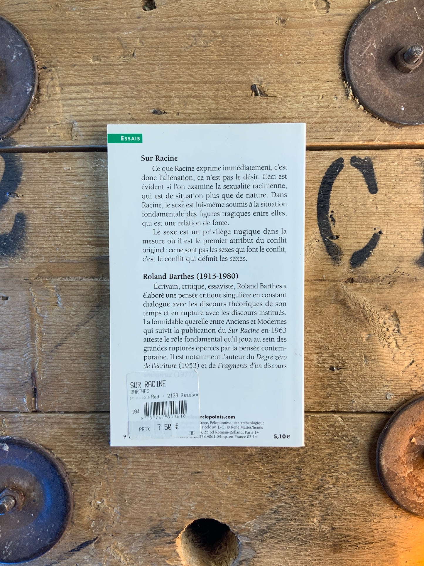 Sur Racine - Roland Barthes