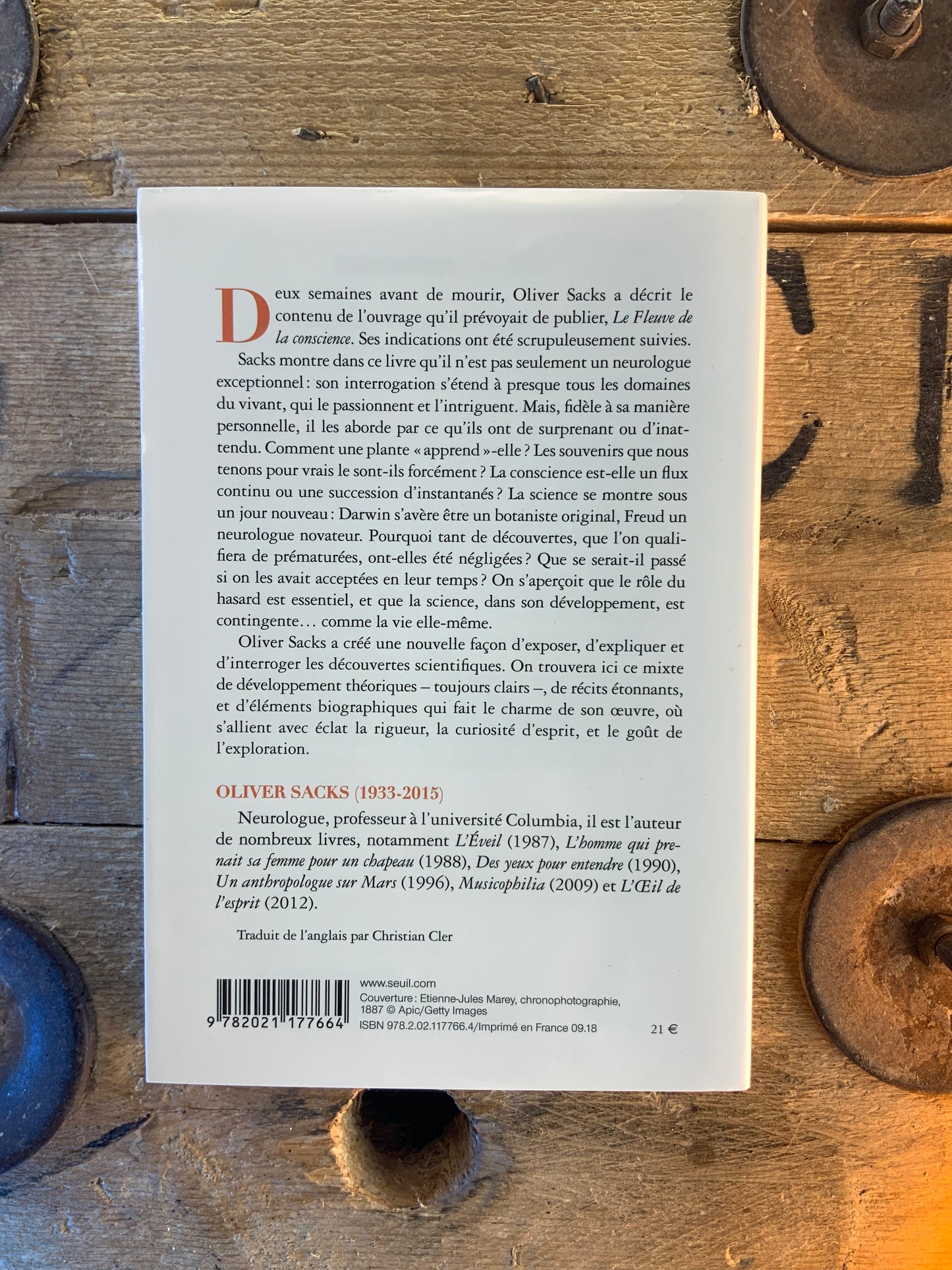 La fleuve de la conscience - Olivier Sacks