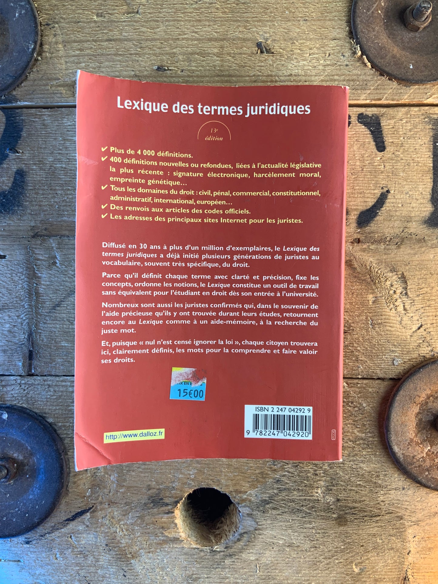 Lexique des termes juridiques