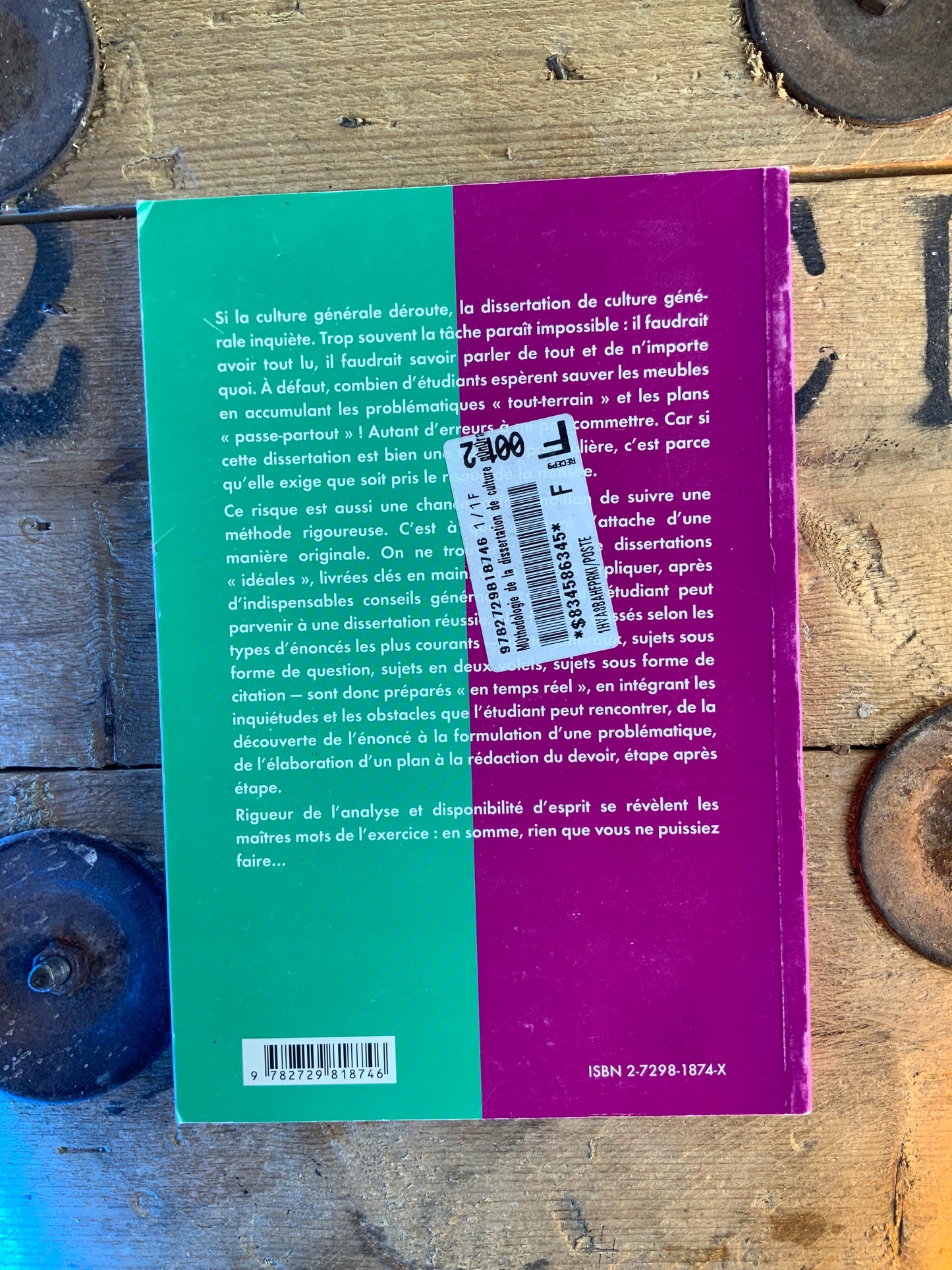 Culture générale : méthodologie de la dissertation - Alexis Chabot