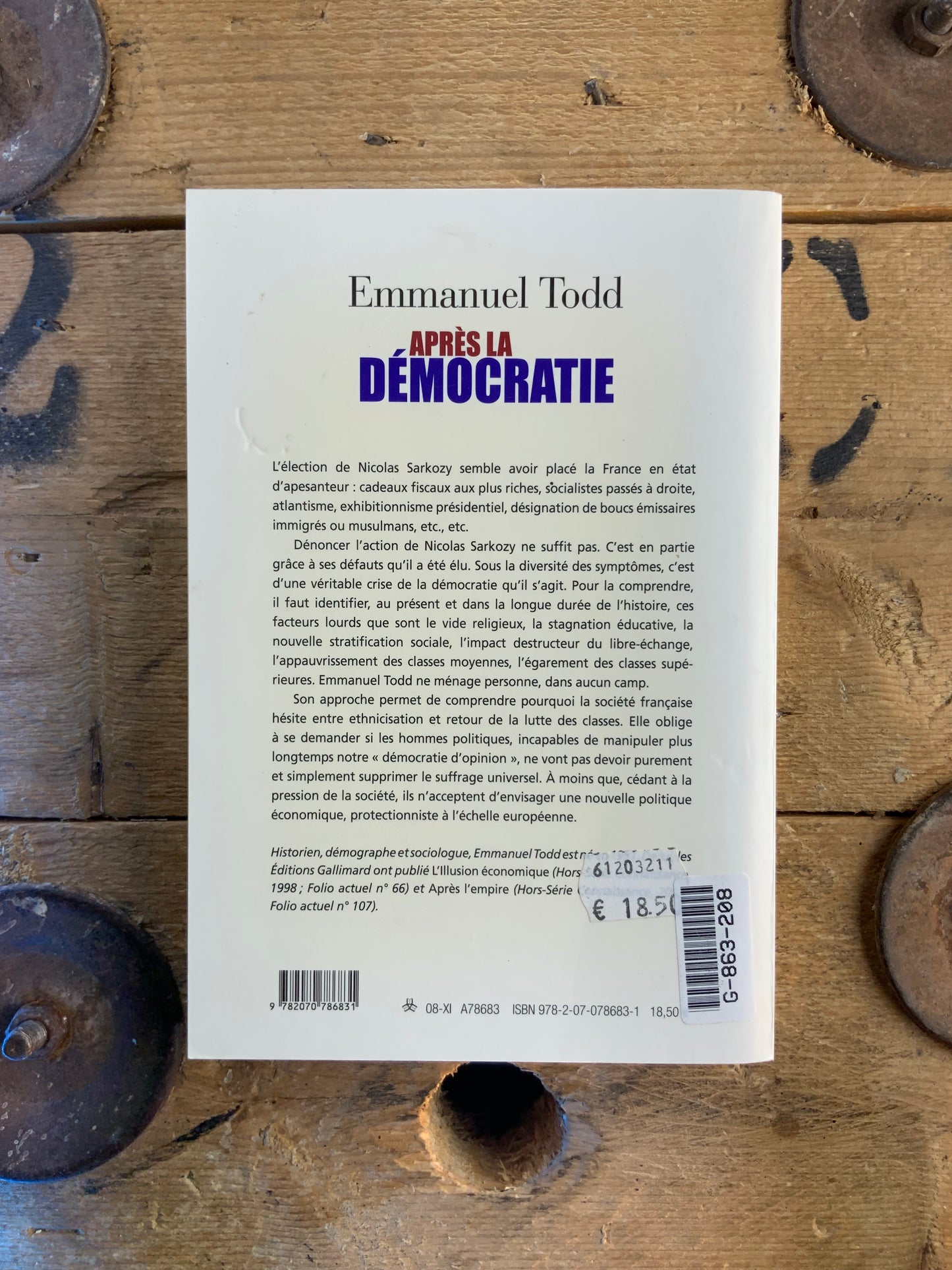 Après la démocratie - Emmanuel Todd