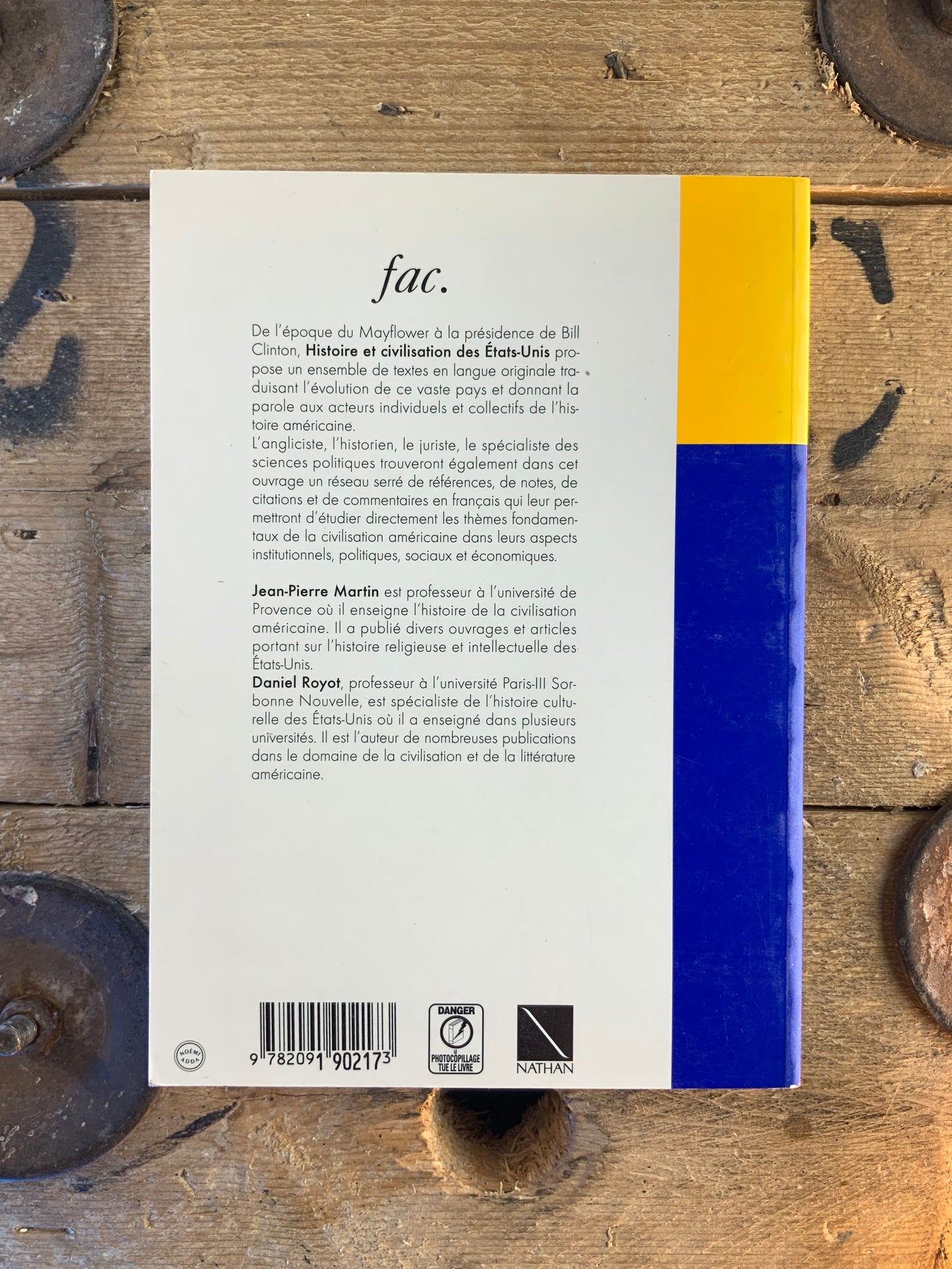 Histoire et civilisation des États-Unis : textes et documents commentés du XVIIe siècle à nos jours - Jean-Pierre Martin et Daniel Royot