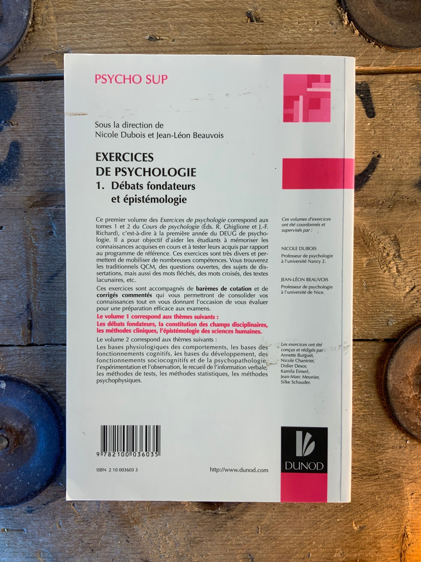 Exercices de psychologie : 1 - Débats fondateurs et épistimologie