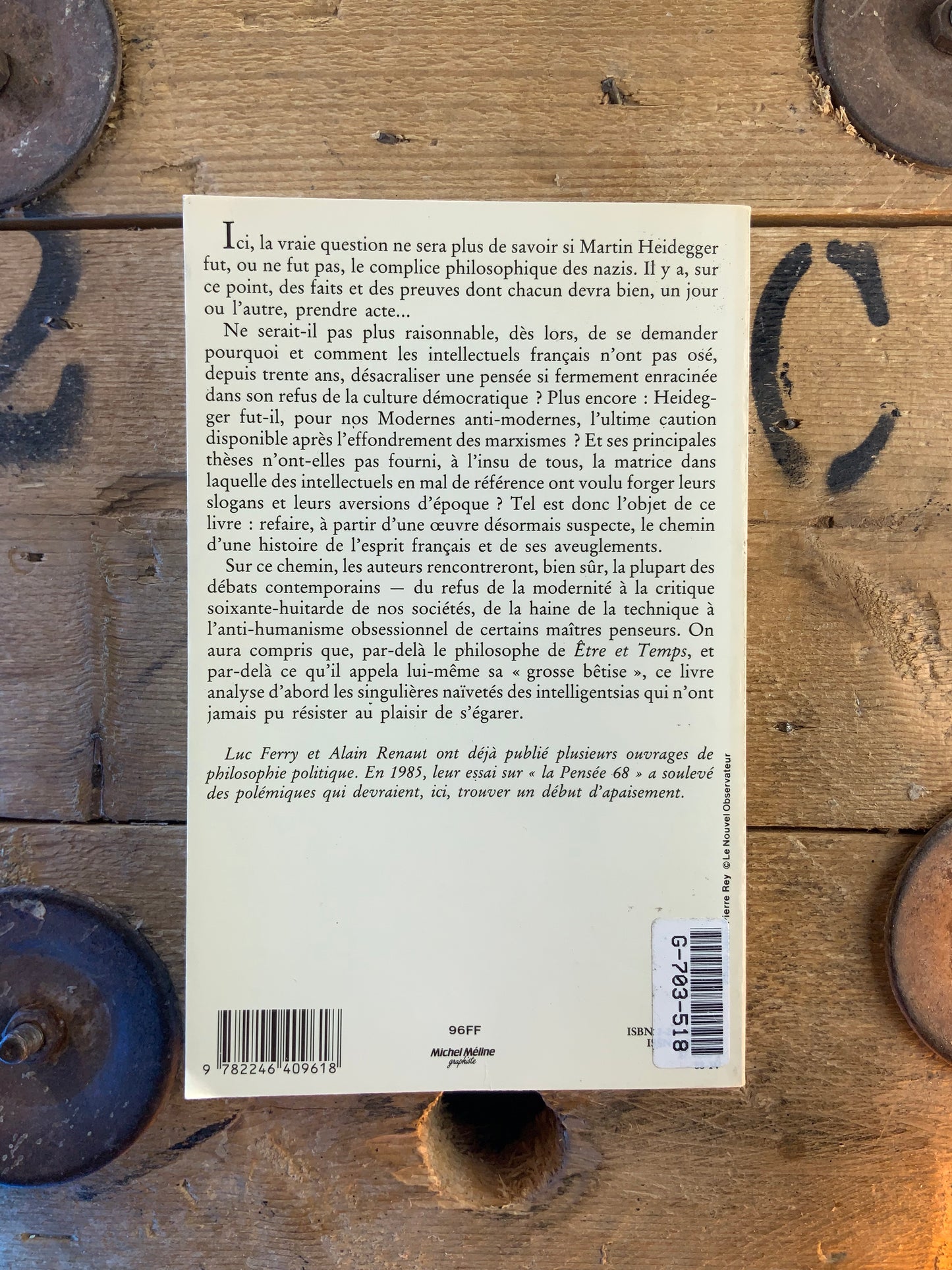 Heidegger et les modernes - Luc Ferry et Alain Renault