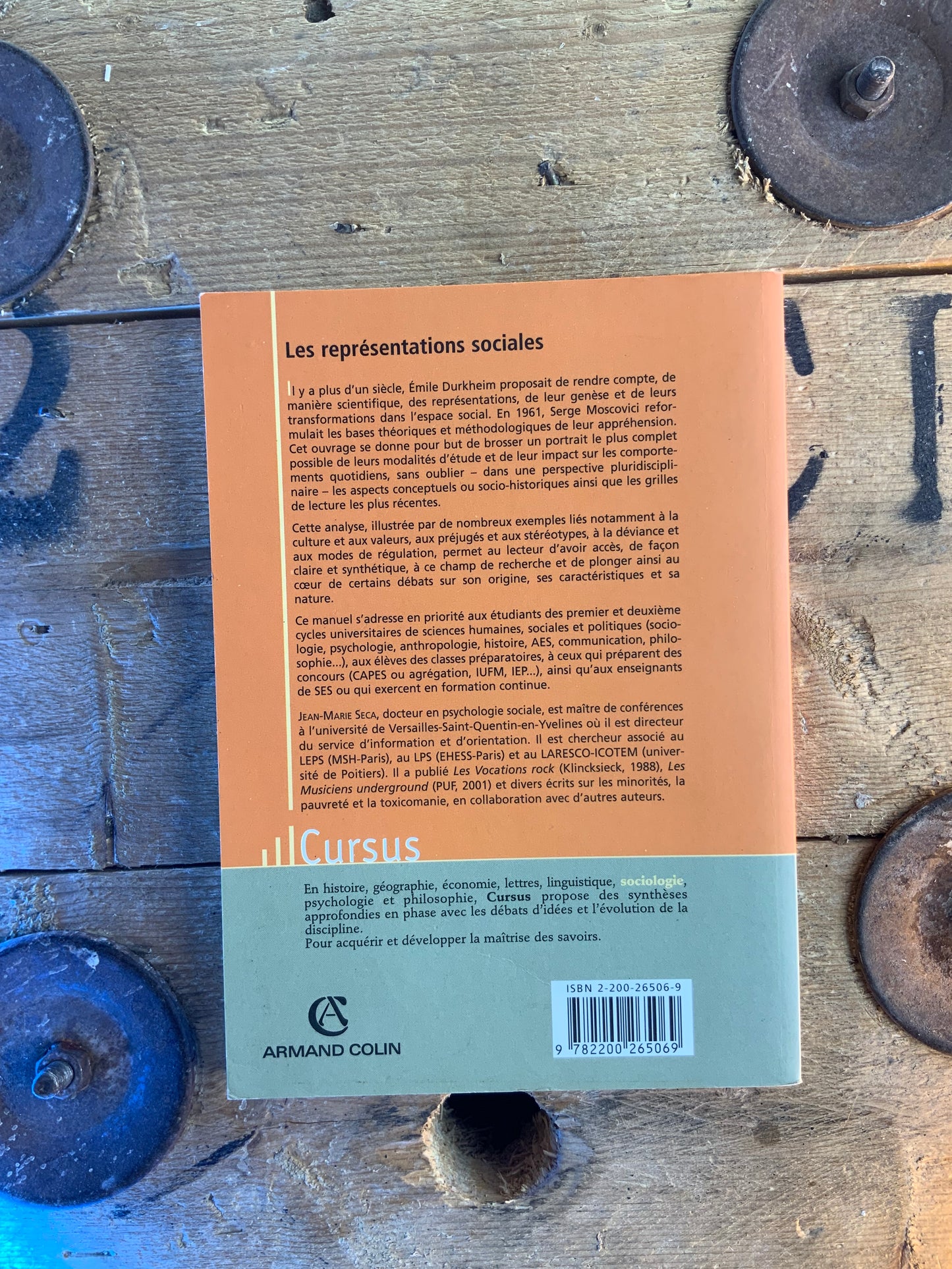 Les représentations sociales - Jean-Marie Seca