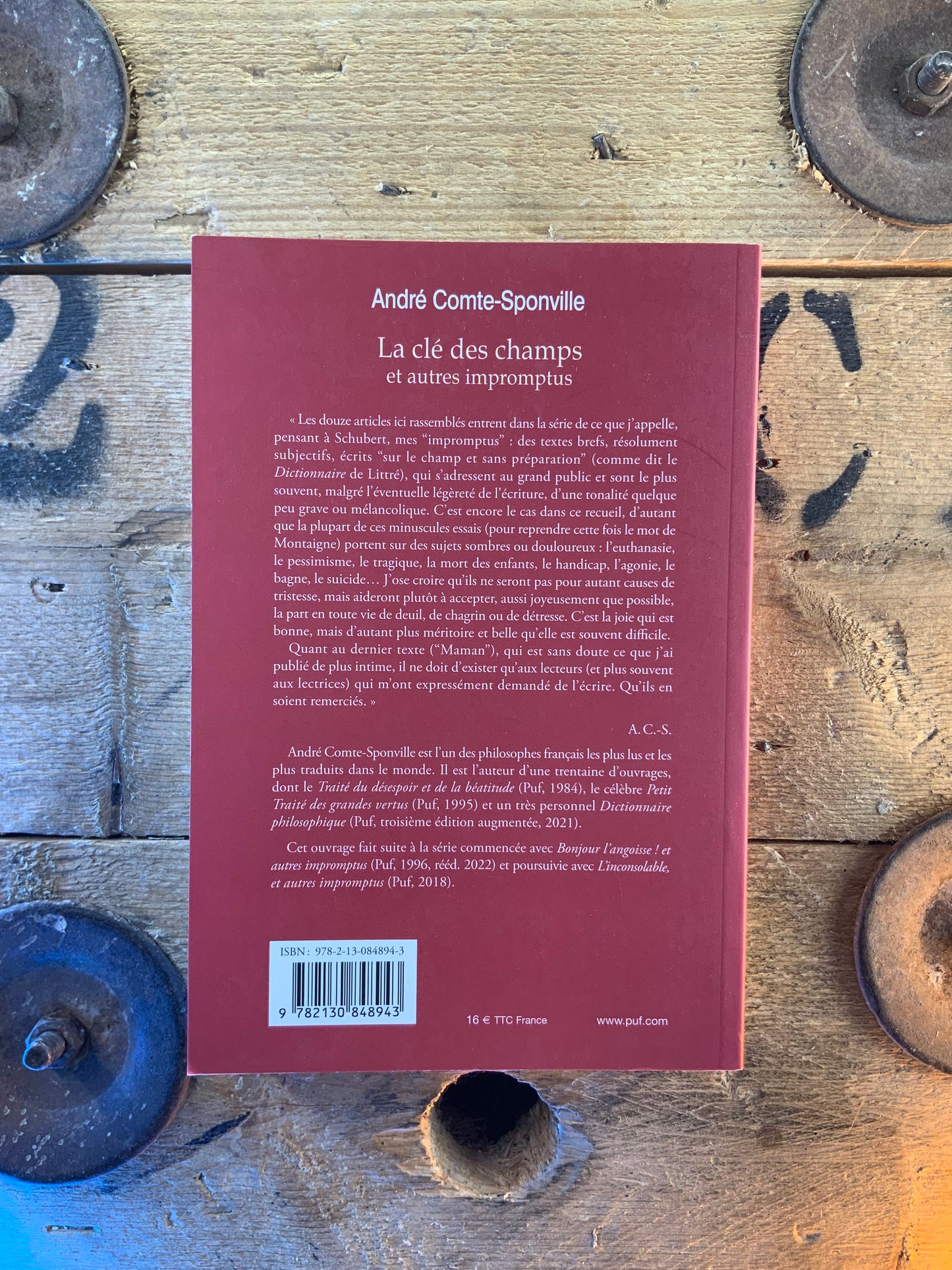 La clé des champs et autres impromptus - André Comte-Sponville