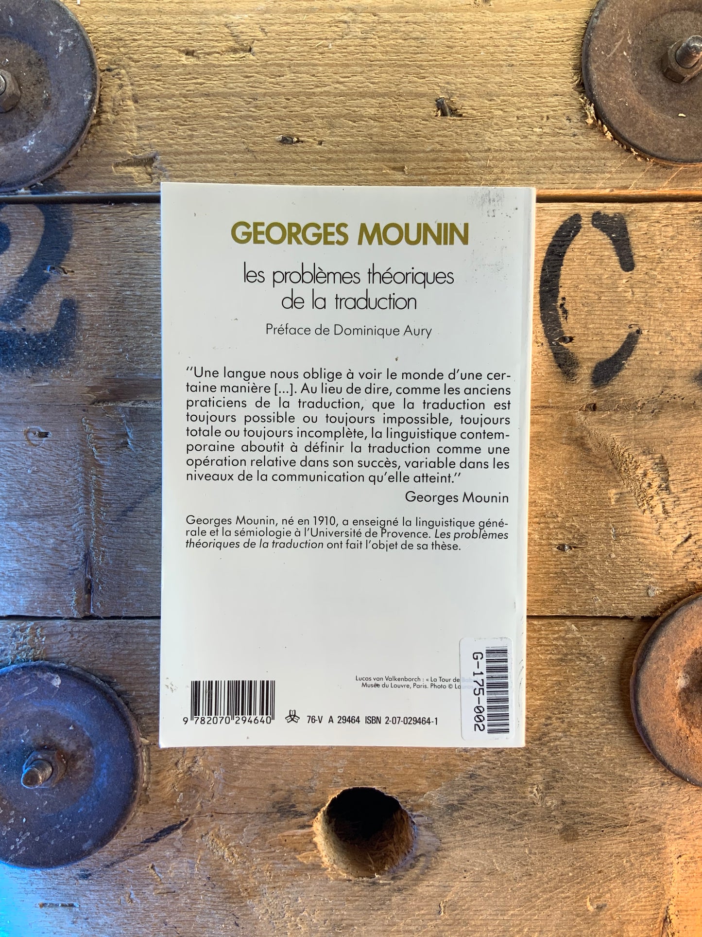 Les problèmes théoriques de la traduction - Georges Mounin