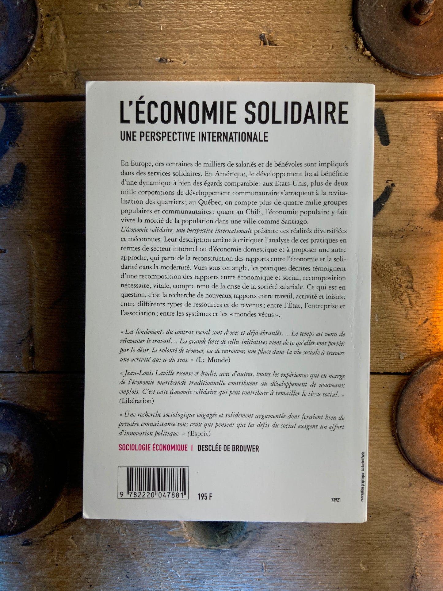 L’économie solidaire : une perspective internationale