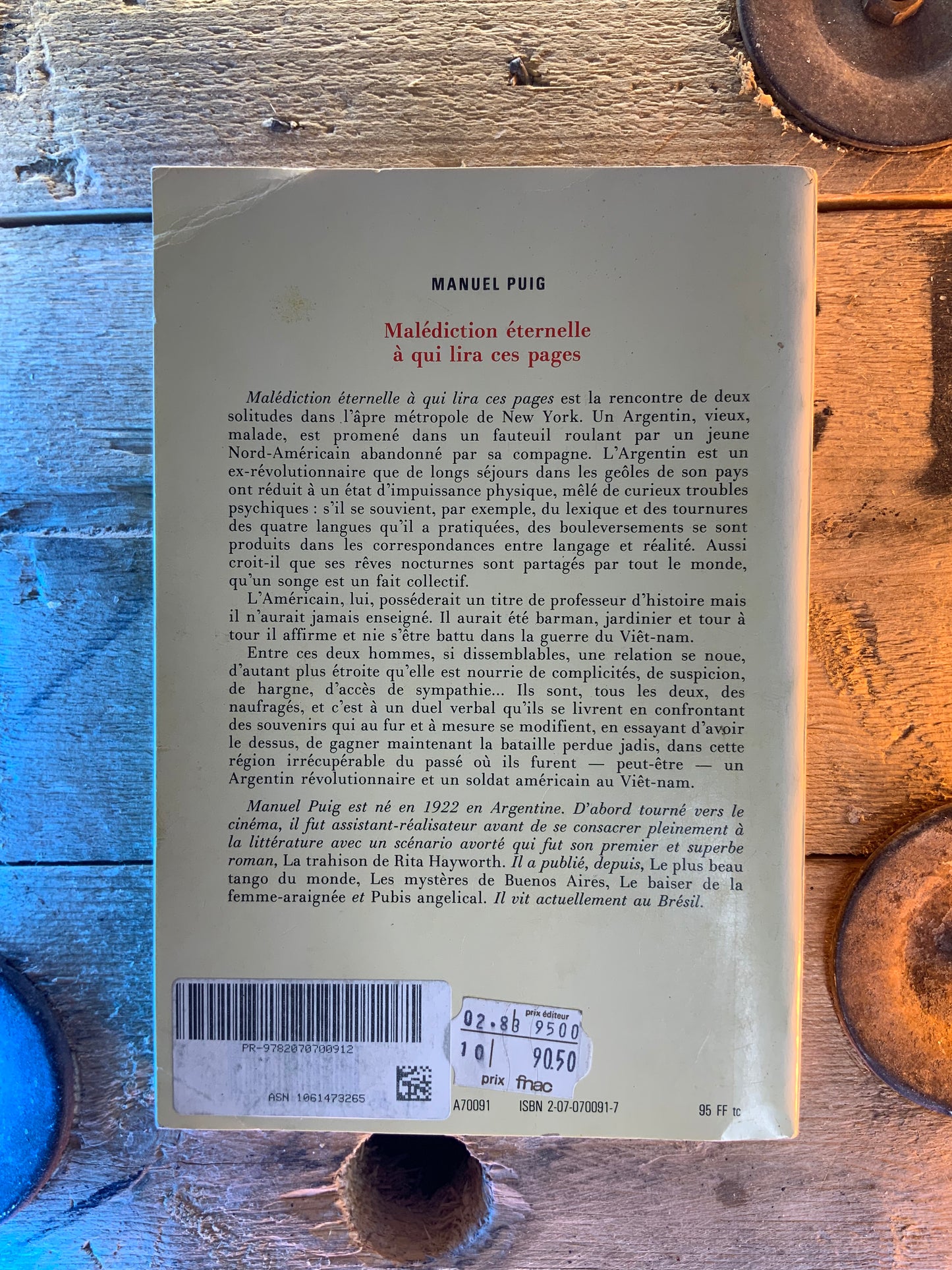 Malédiction éternelle à qui lira ces pages - Manuel Puig