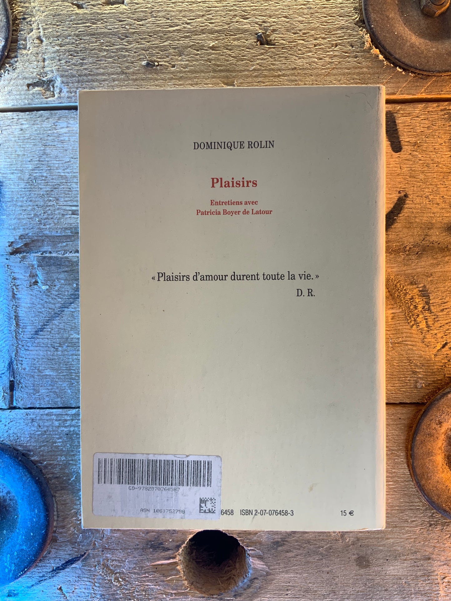 Plaisirs - Dominique Rolain