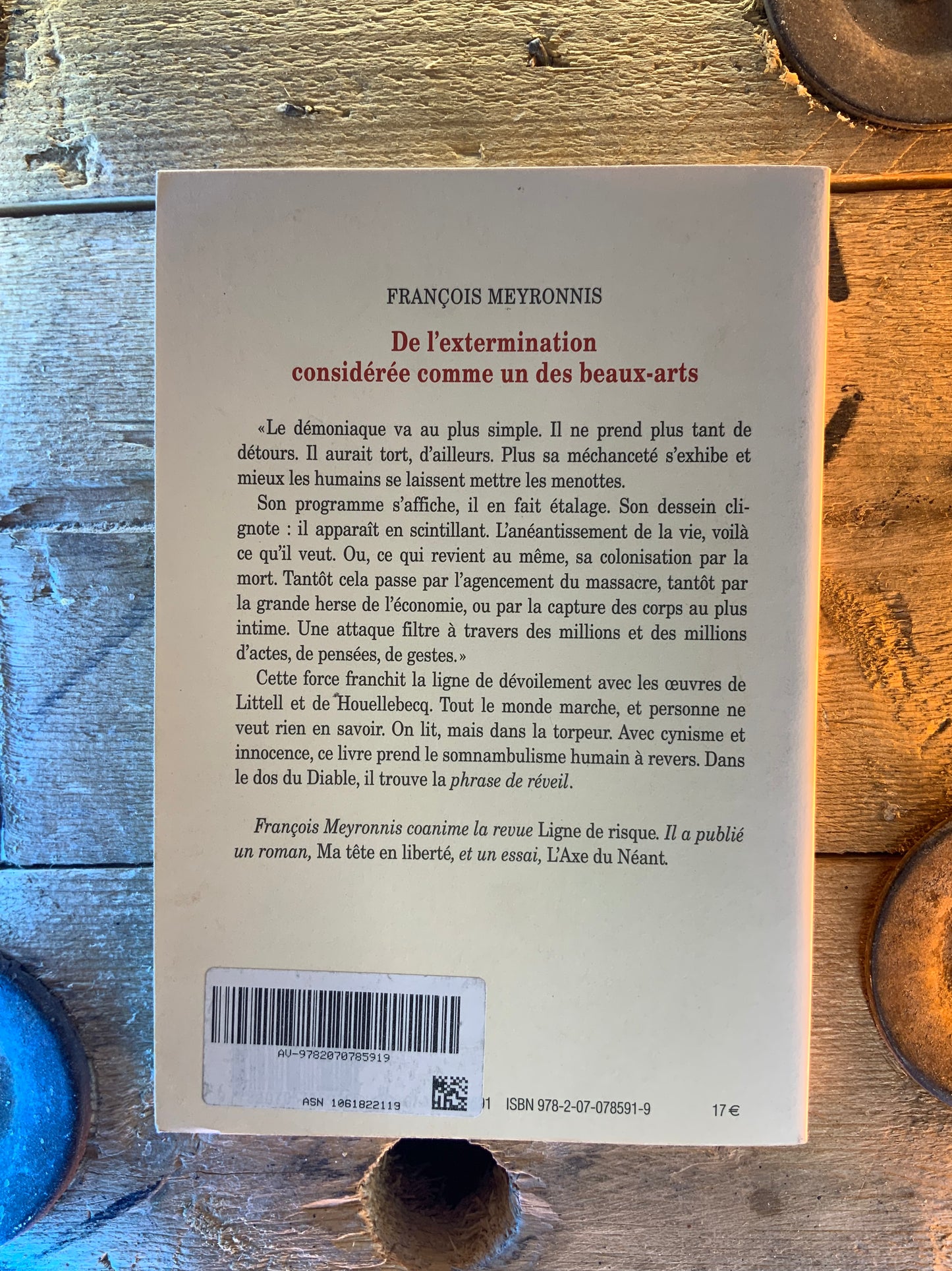 De l’extermination considérée comme un des beaux-arts - François Meyronnis