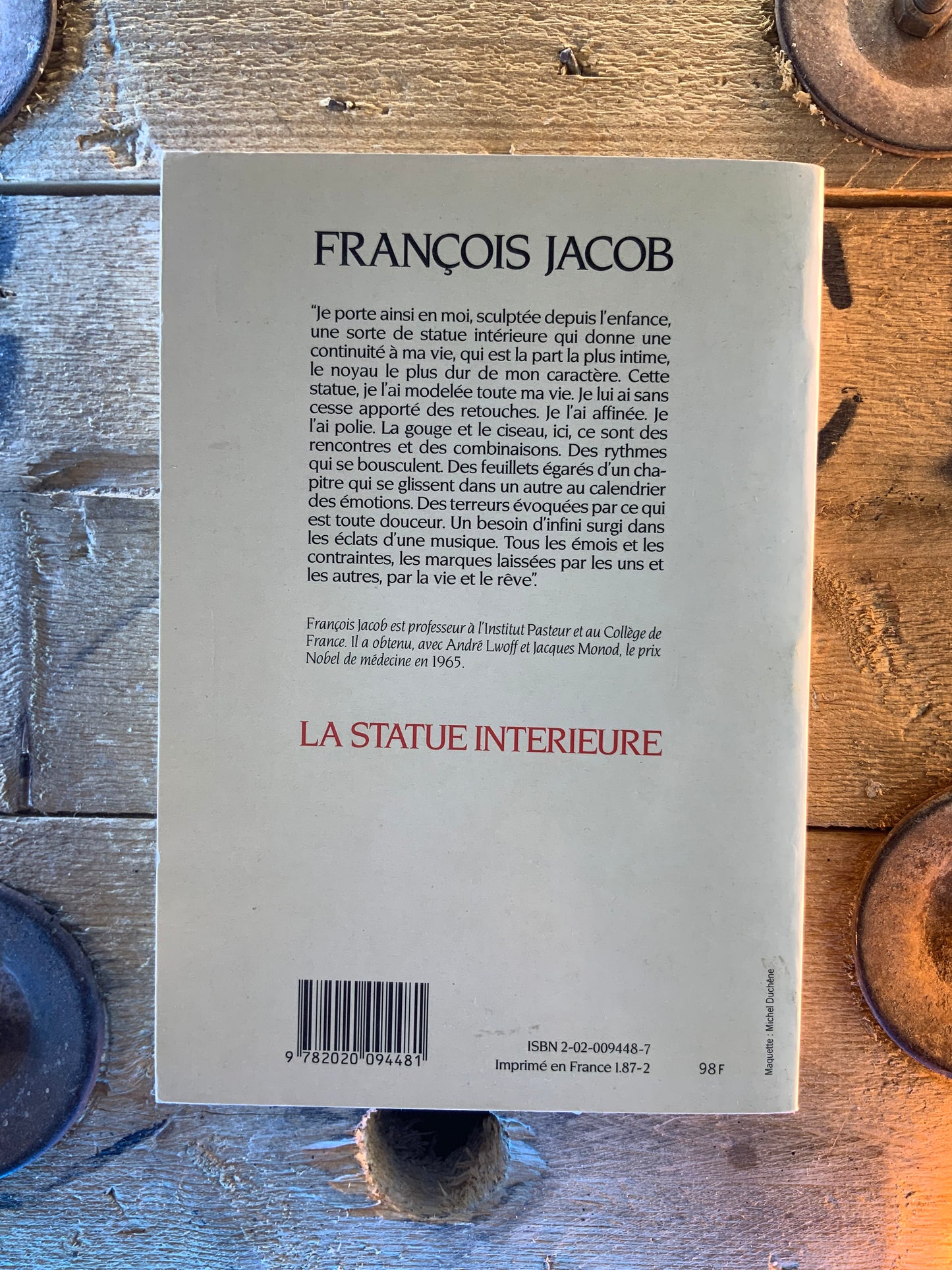 La statue intérieure - François Jacob
