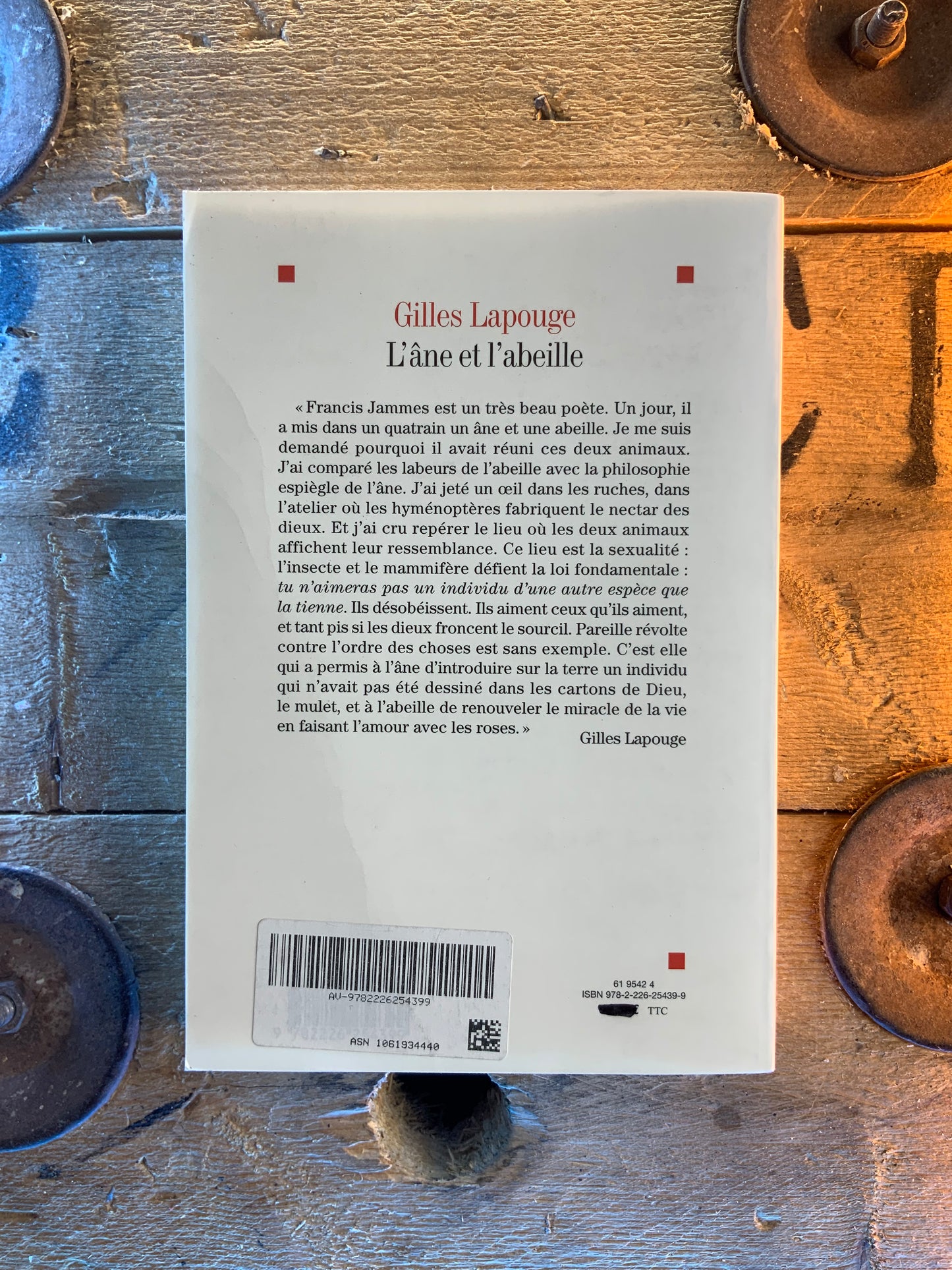 L’âne et l’abeille - Gilles Lapouge