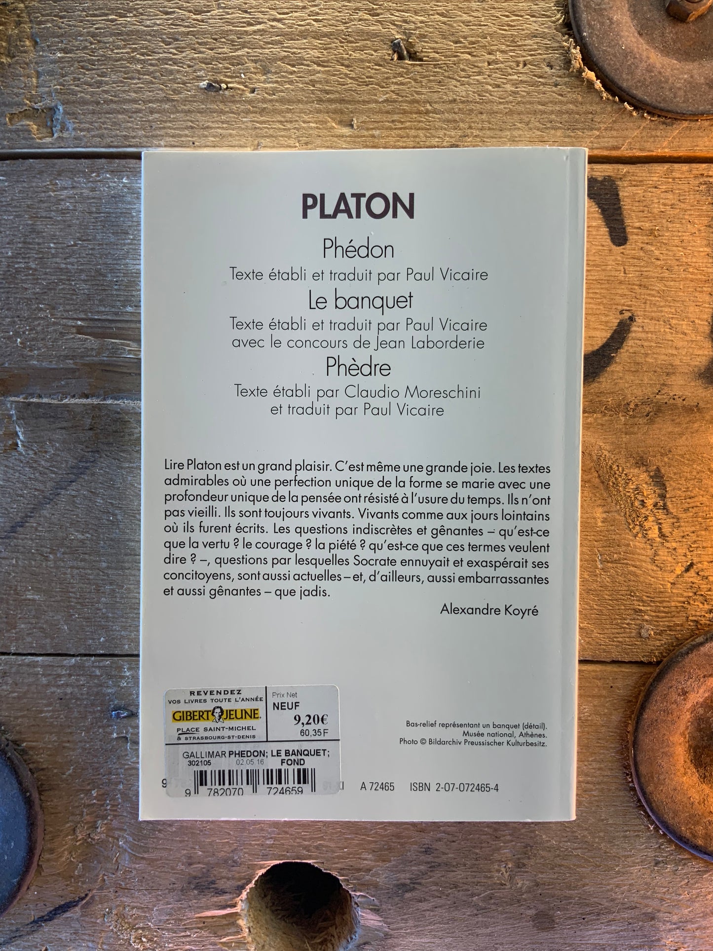 Phédon, Le banquet, Phèdre - Platon