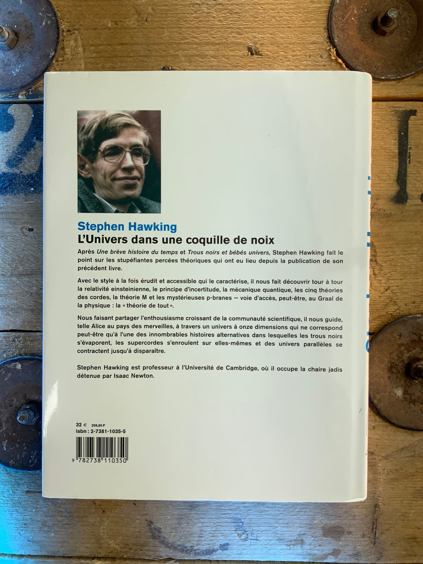 L’Univers dans une coquille de noix - Stephen Hawking