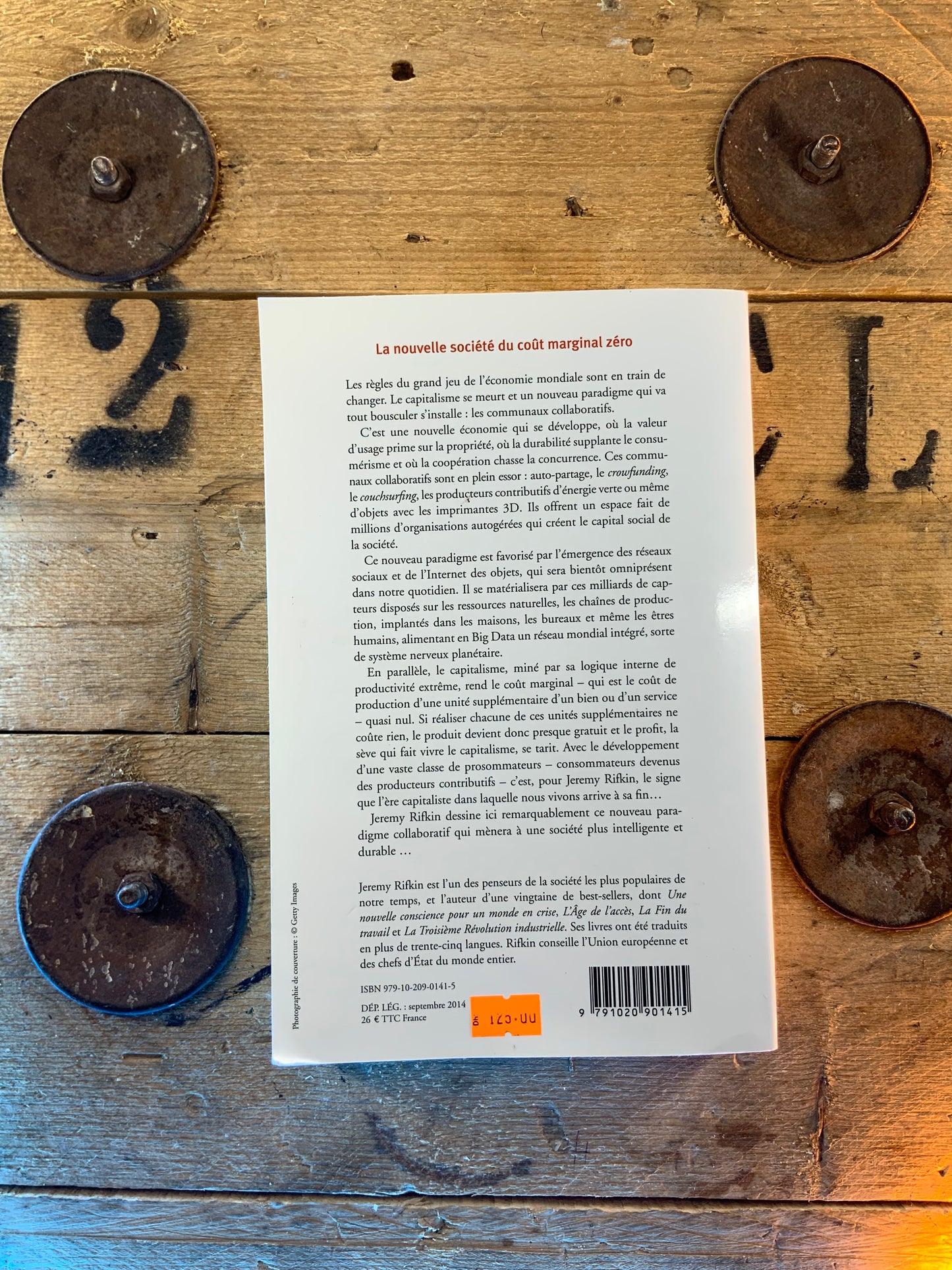 La nouvelle société du coût marginal zéro , Jeremy Rifkin