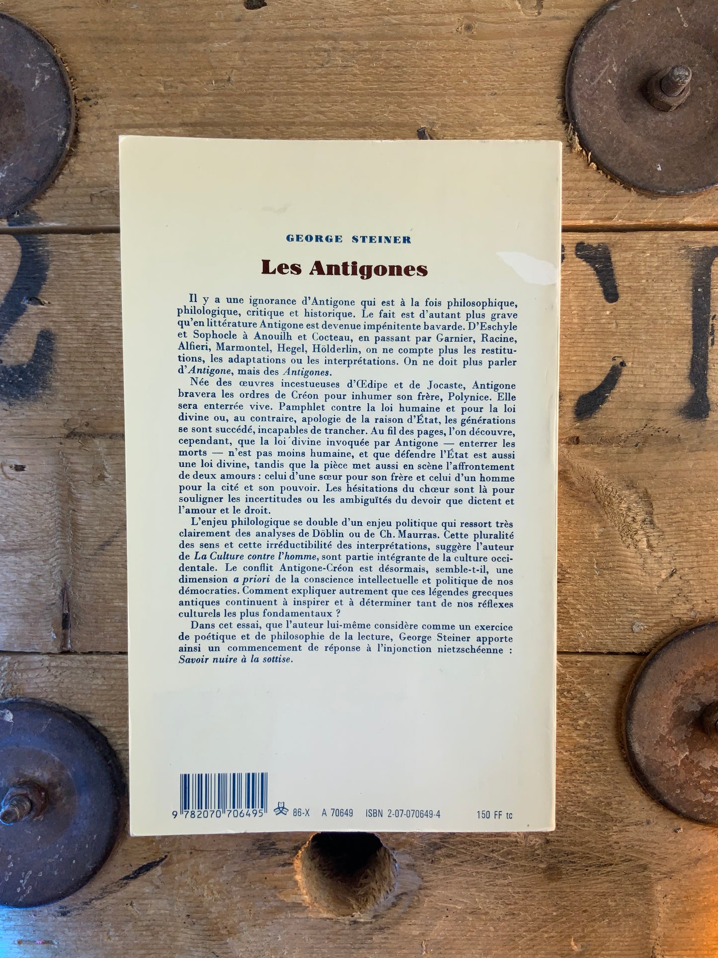 Les Antigones - George Steiner