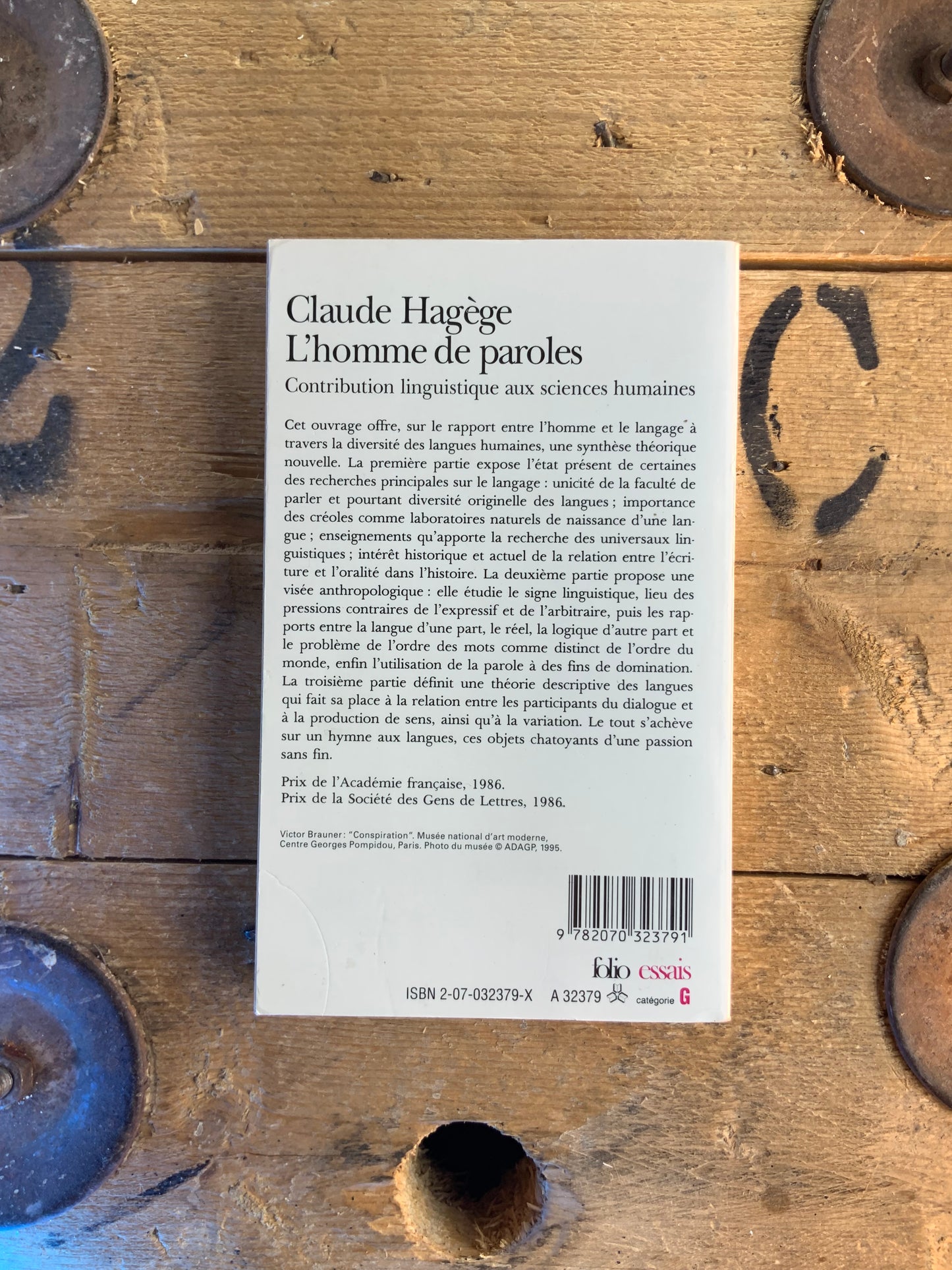 L’homme de paroles : contribution linguistique aux sciences humaines - Claude Hagège