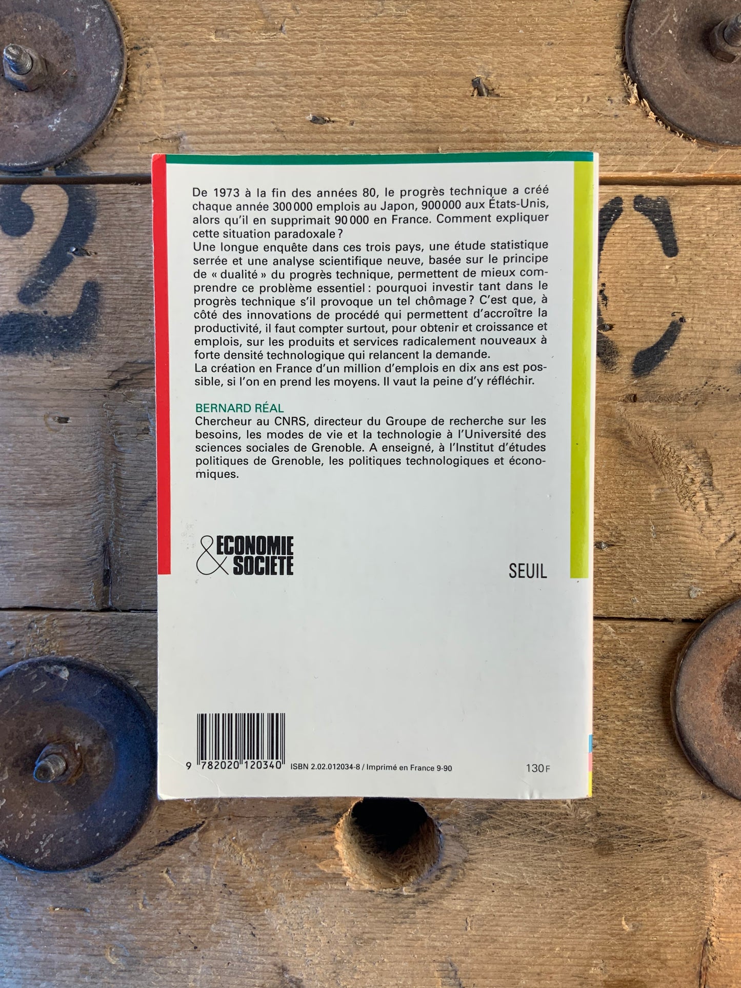 La puce et le chômage : essai sur la relation entre le progrès technique, la croissance et l’emploi - Bernard Réal