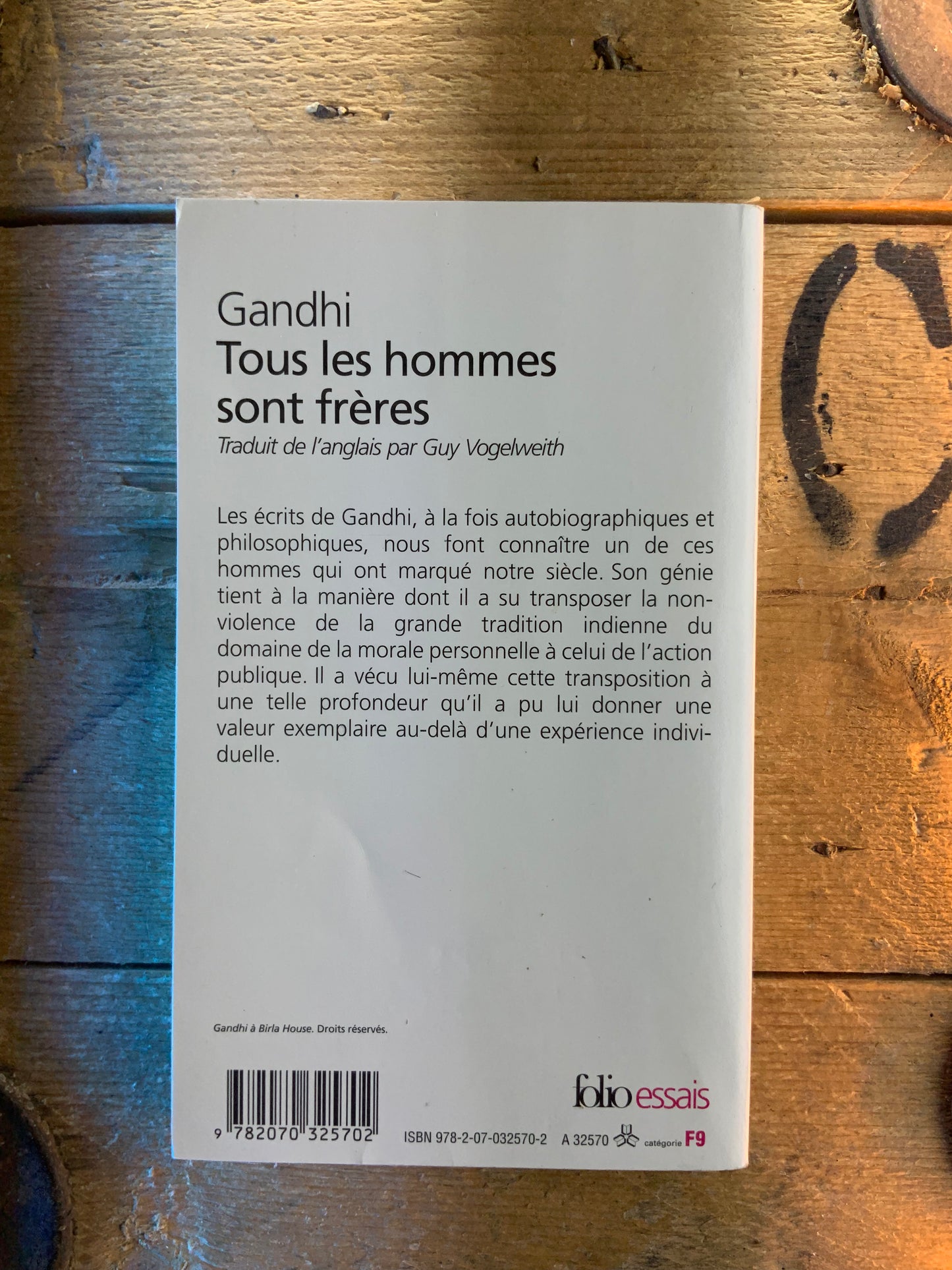 Tous les hommes sont frères - Gandhi