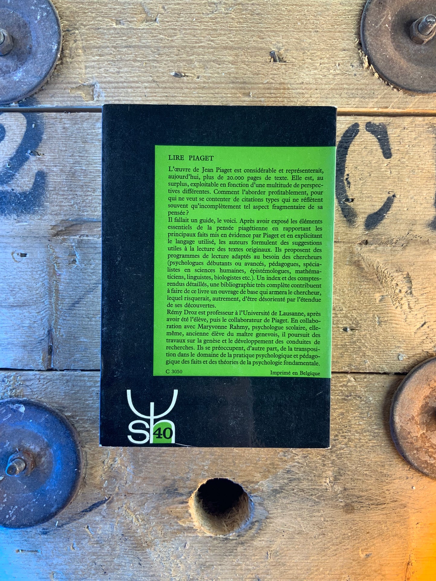 Lire Piaget - R. Droz dt M. Rahm