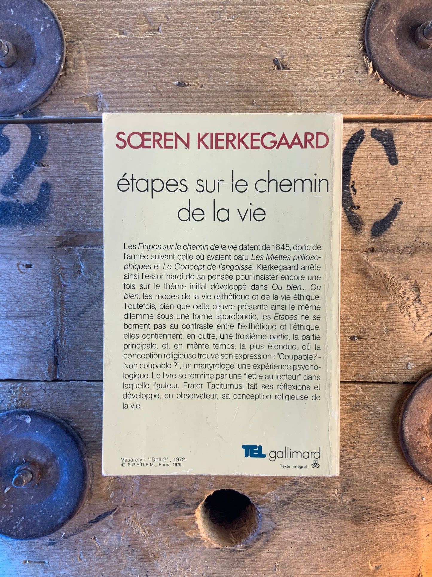 Étapes sur le chemin de la vie - Sœren Kierkegaard
