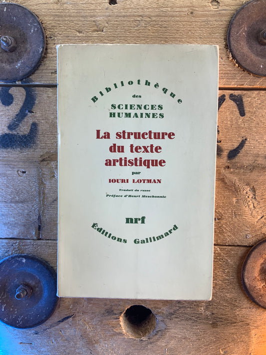 La structure du texte artistique - Iouri Lotman