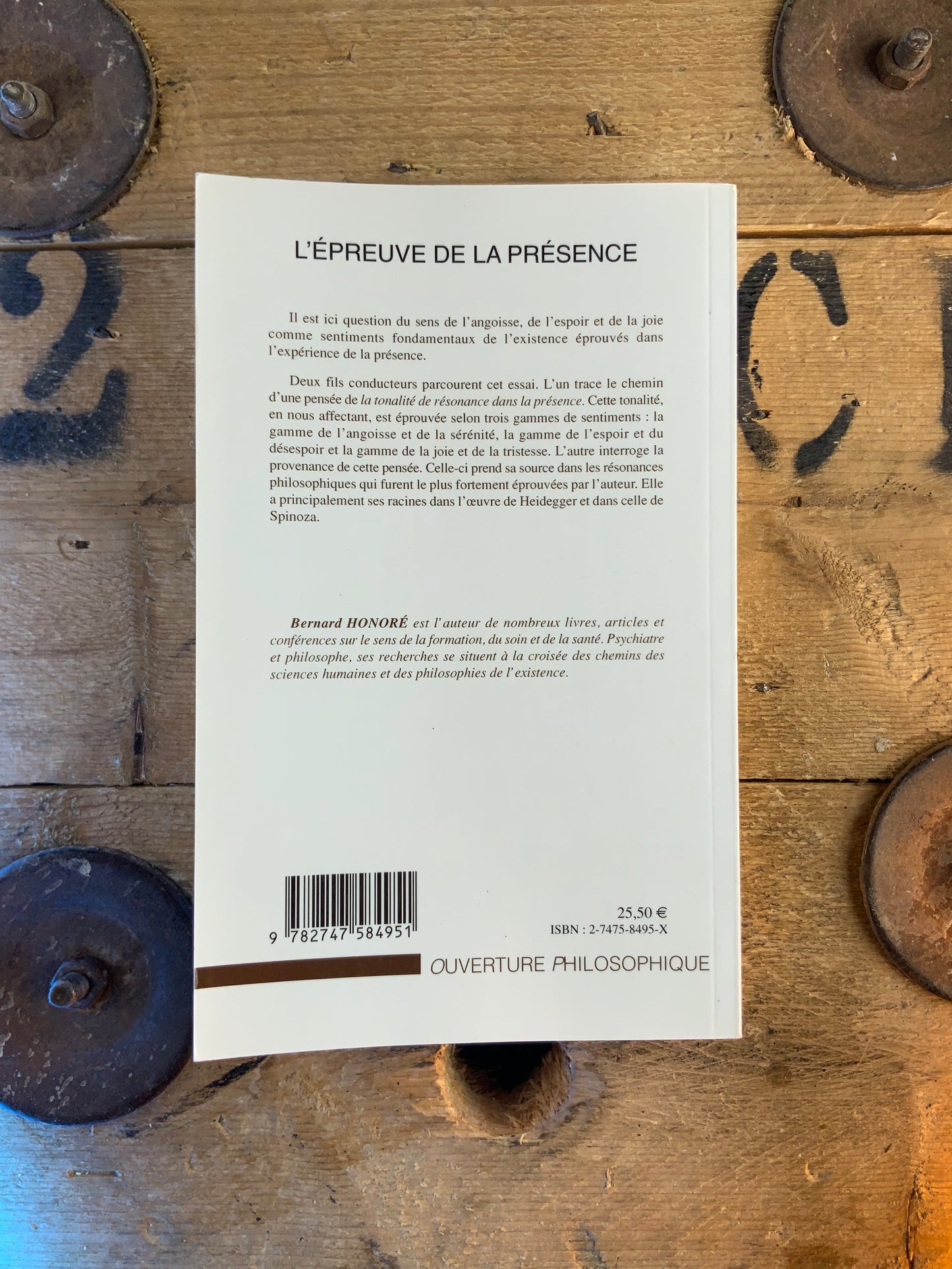 L’épreuve de la présence : essai sur l’angoisse, l’espoir et la joie - Bernard Honoré