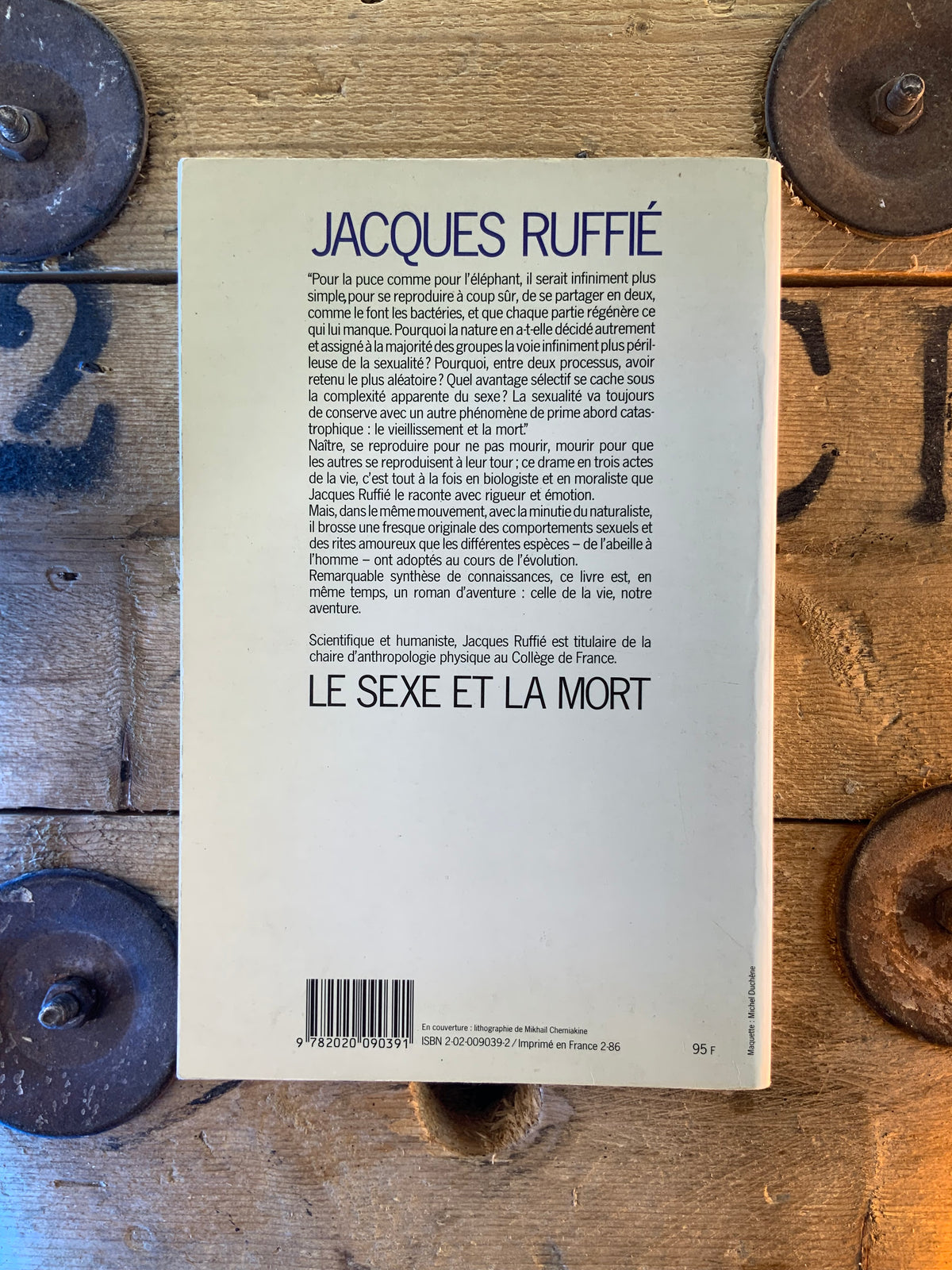 Le sexe et la mort - Jacques Ruffié